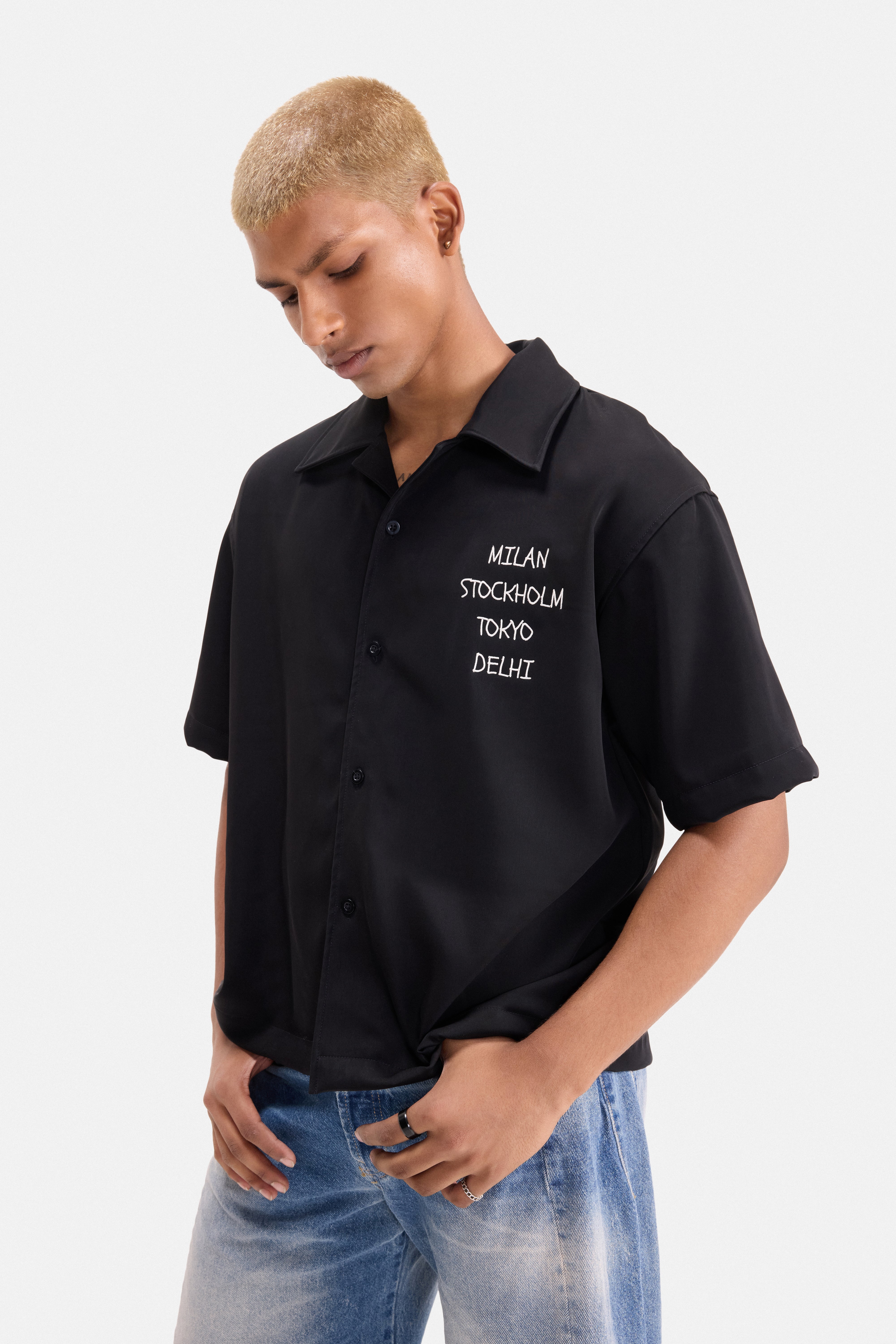 WORLD TOUR - BLACK BOWLING SHIRT