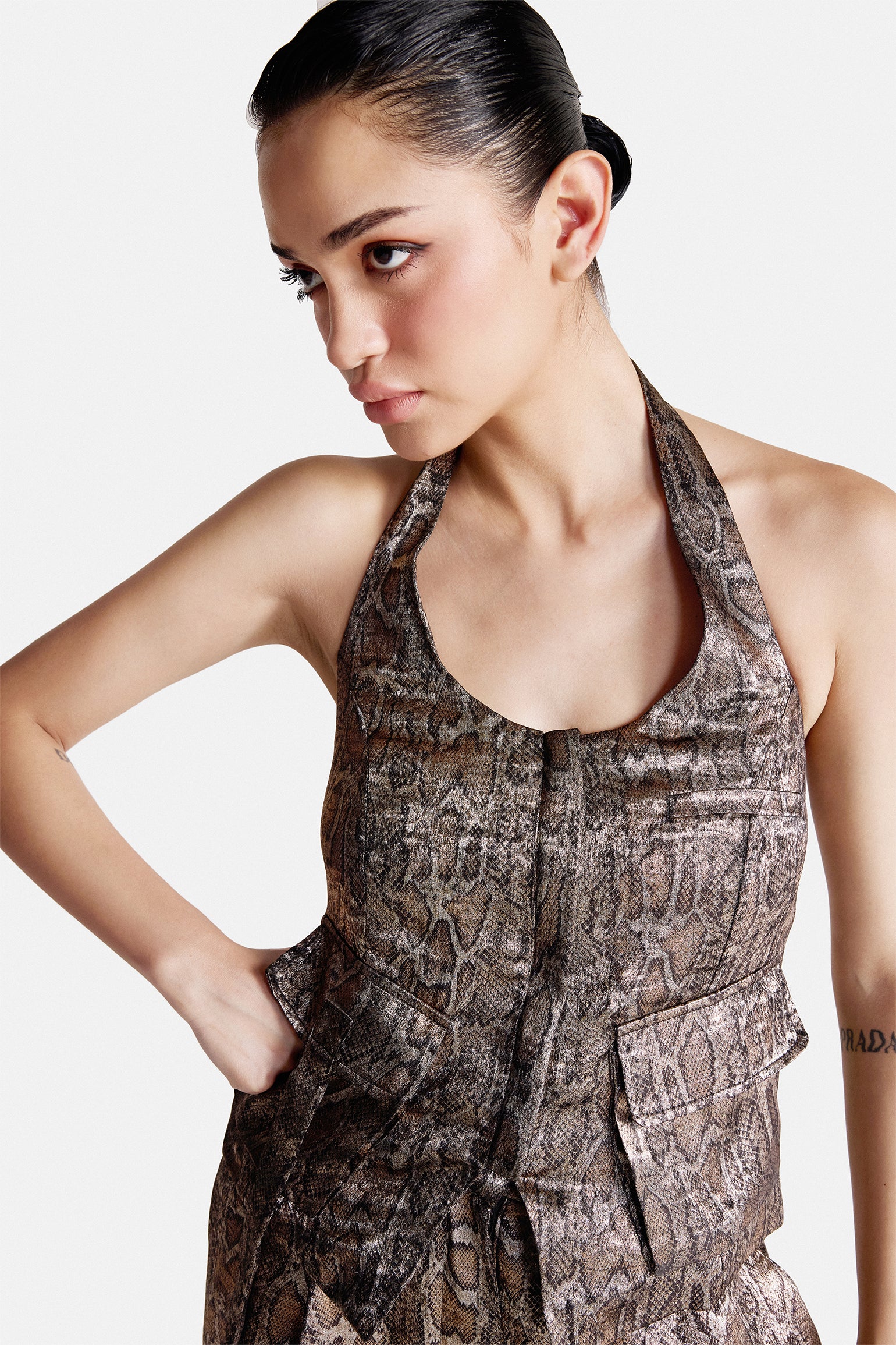 CRUSH- Snake Halter Utility Top