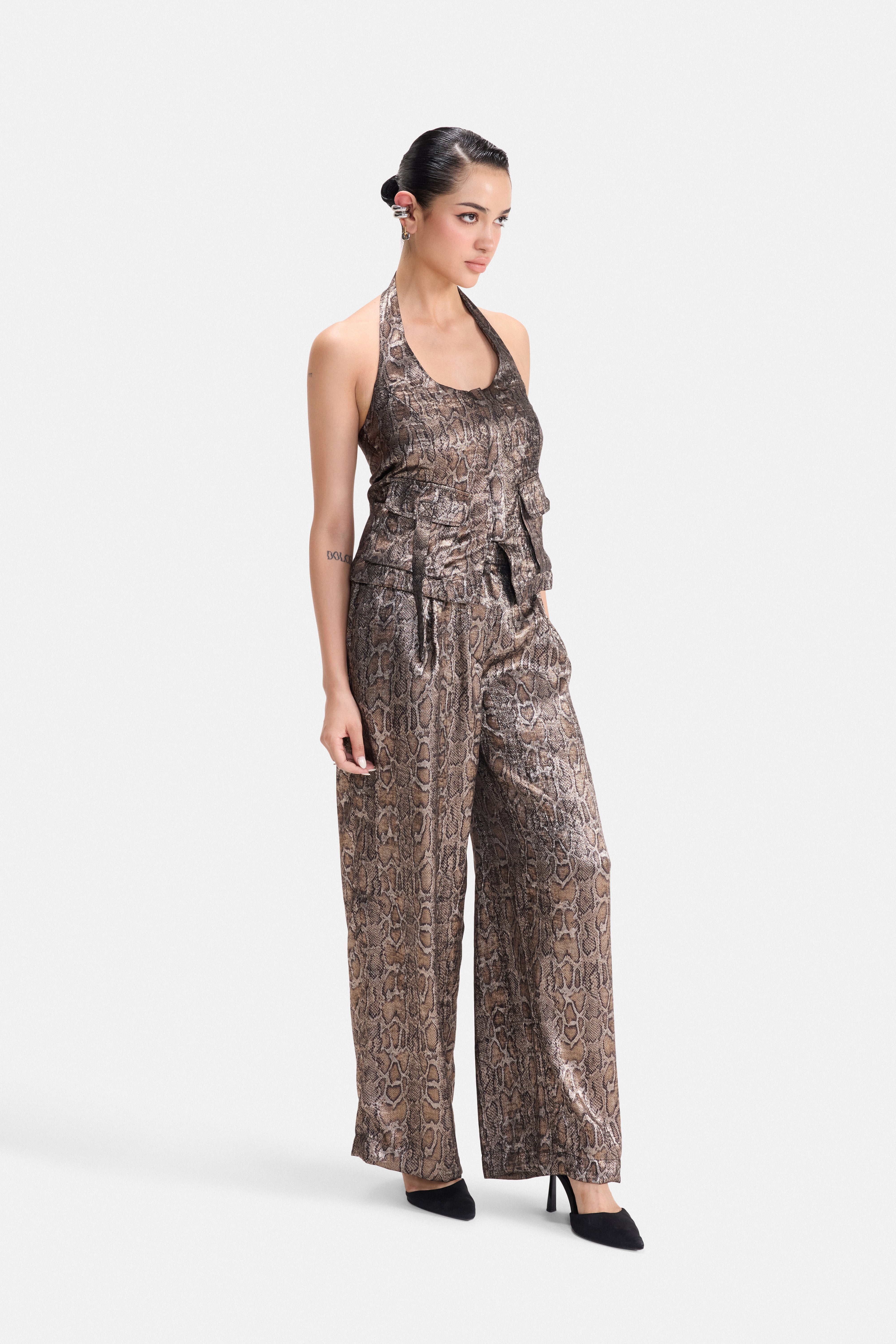 CRUSH - SNAKE SATIN CO-ORD