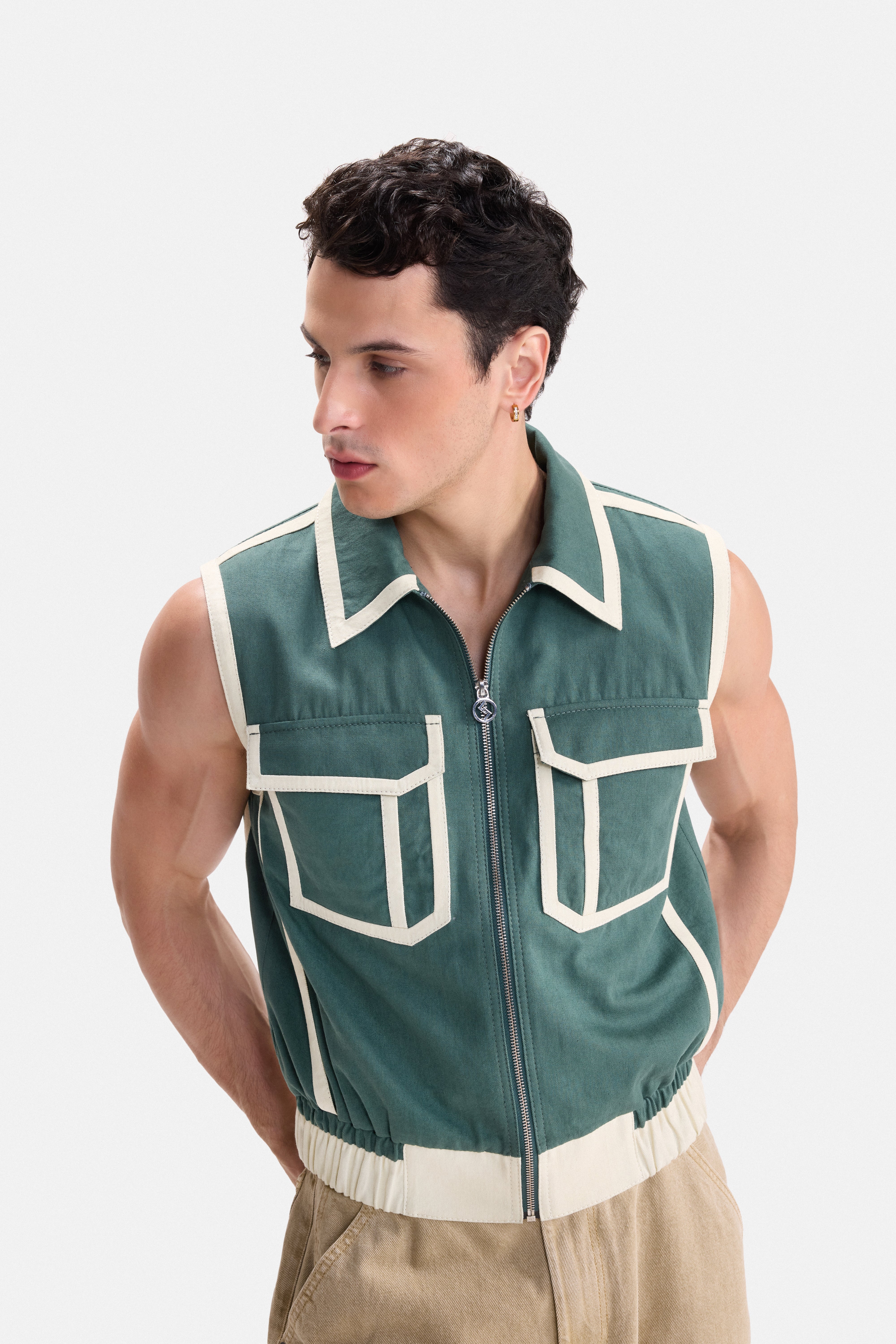 GREEN TRACE - EDGE BOUND UTILITY GILET