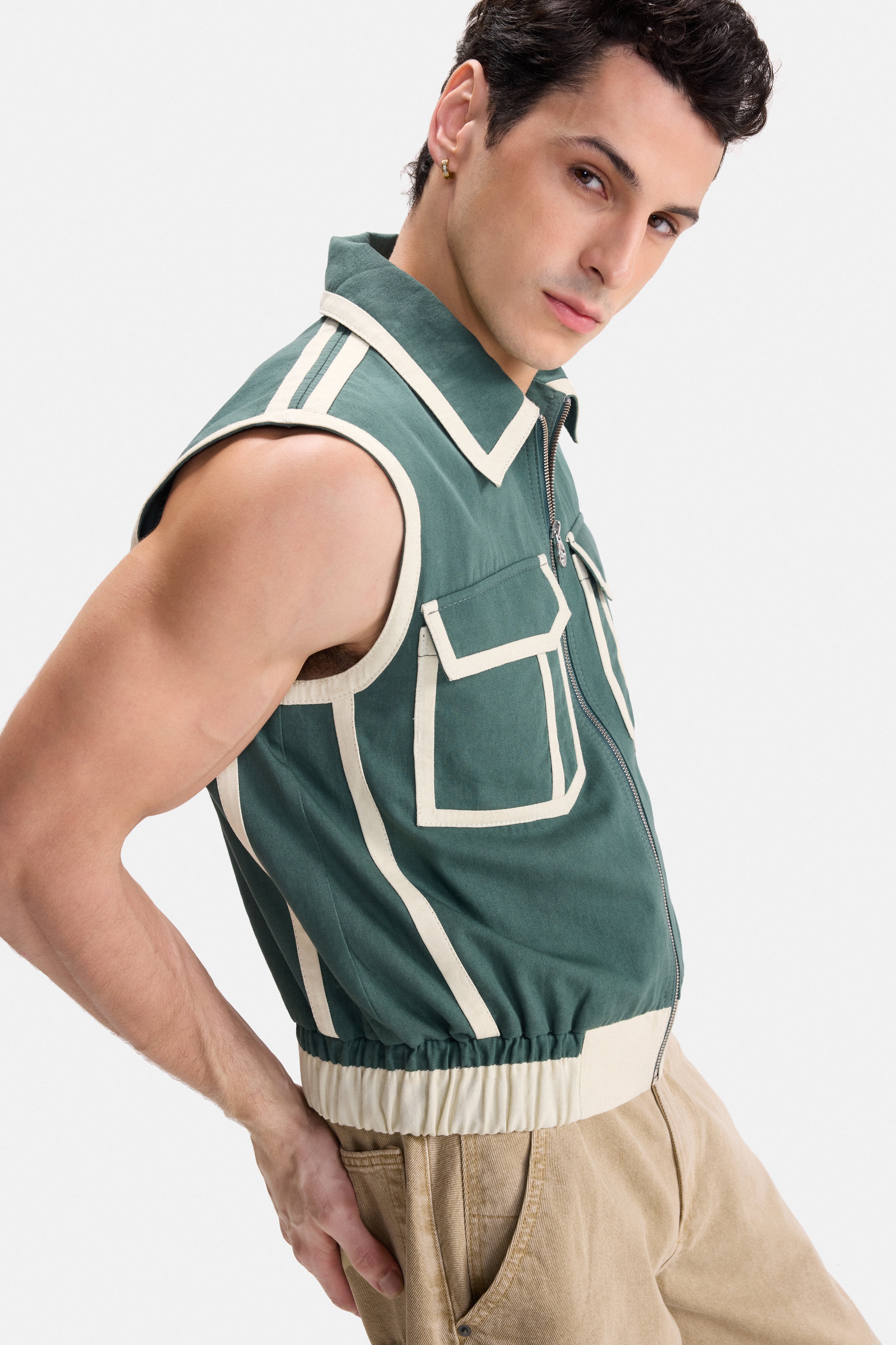 GREEN TRACE - EDGE BOUND UTILITY GILET