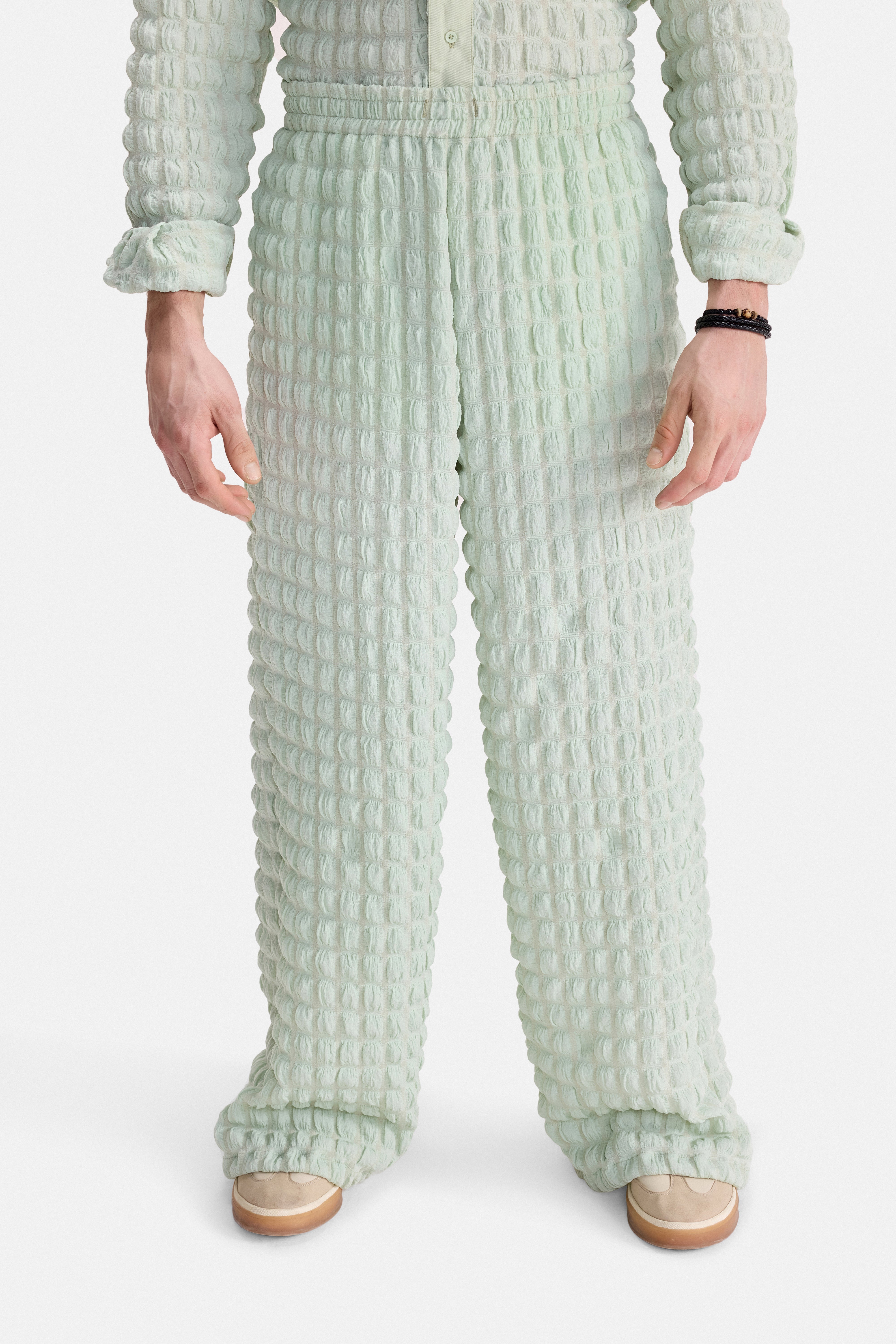 PURE CHAOS – Sage Stretch Waffle Pants
