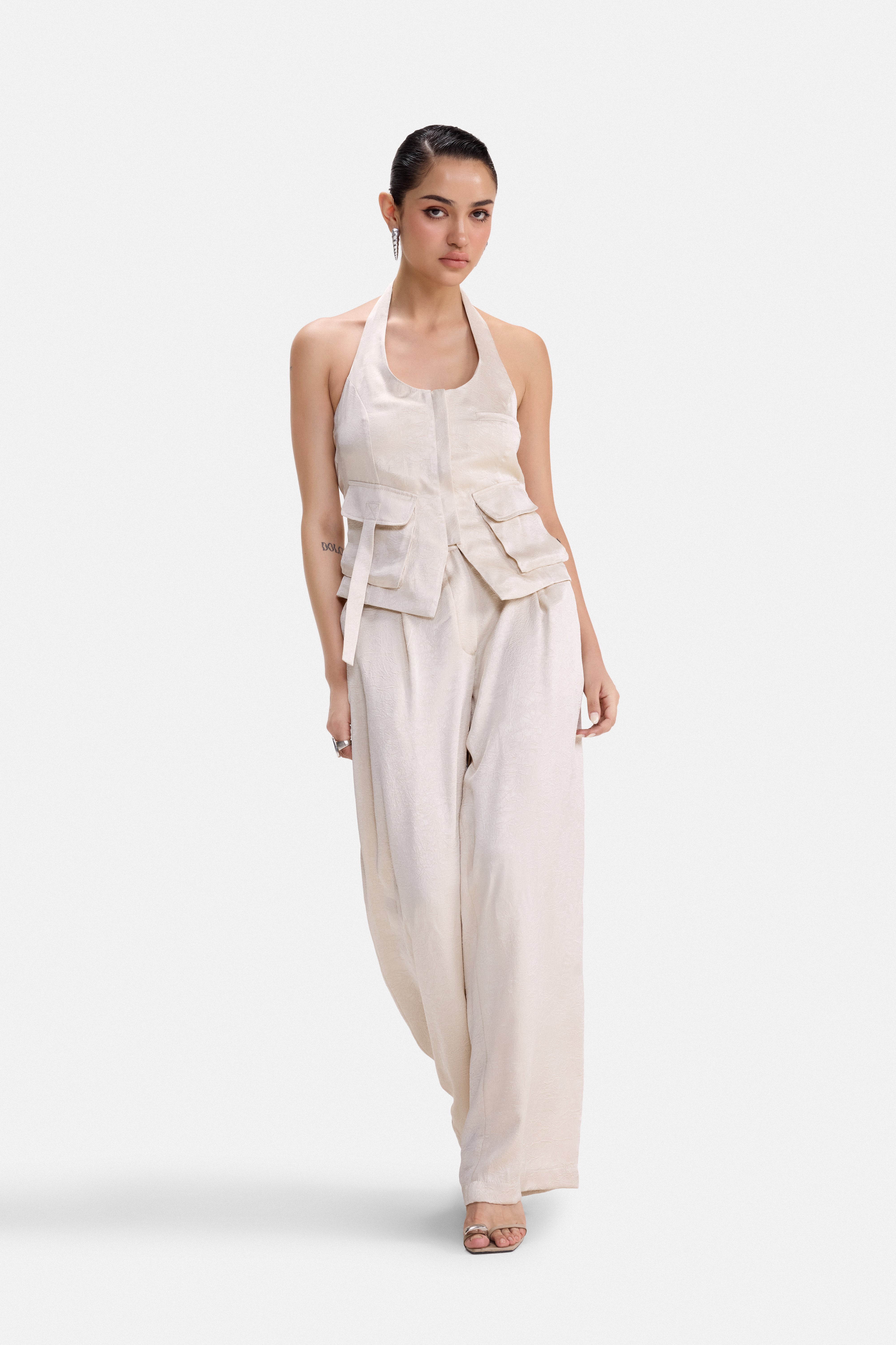 CRUSH- Ivory Halter Utility Top