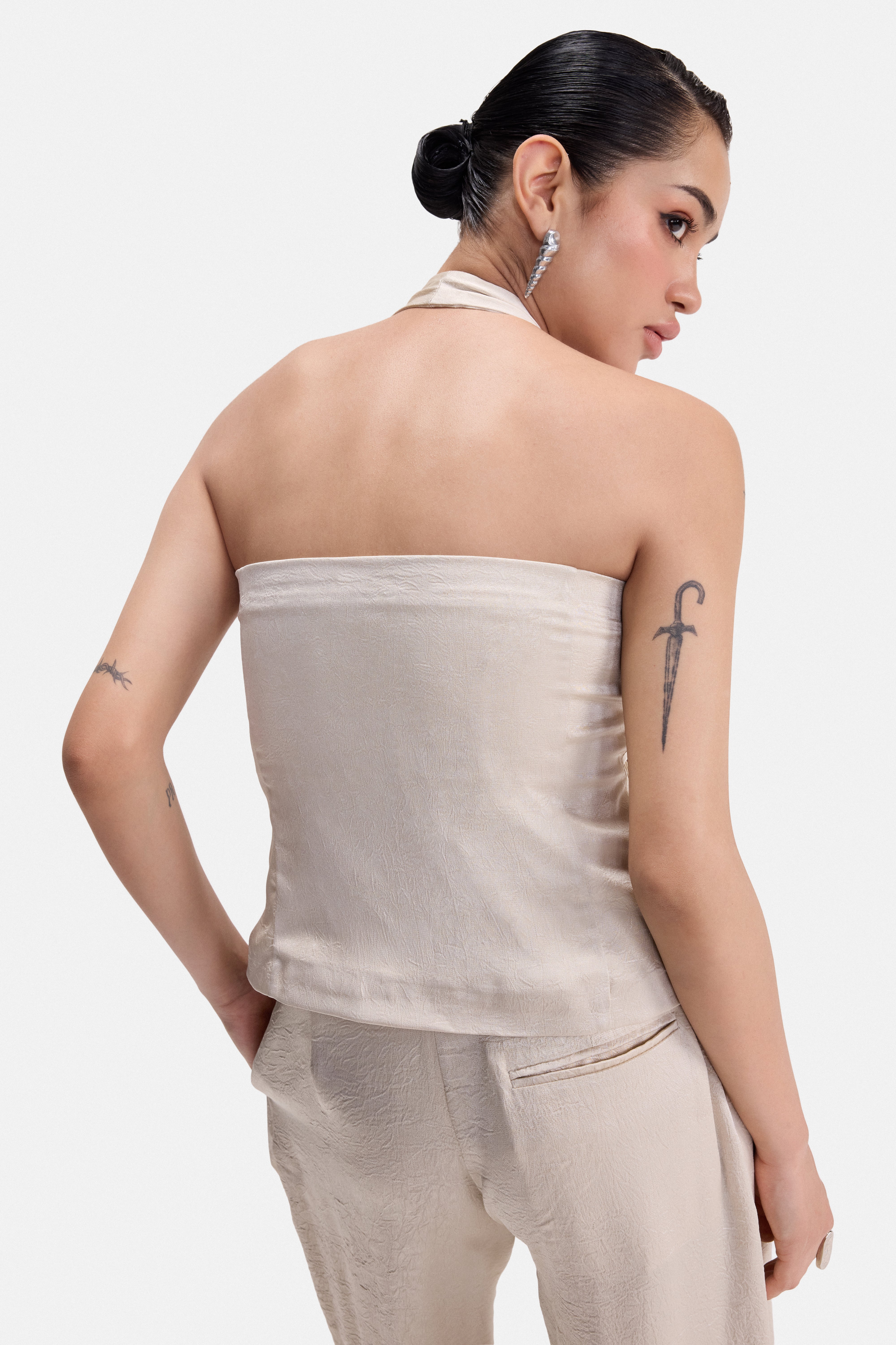 CRUSH- Ivory Halter Utility Top