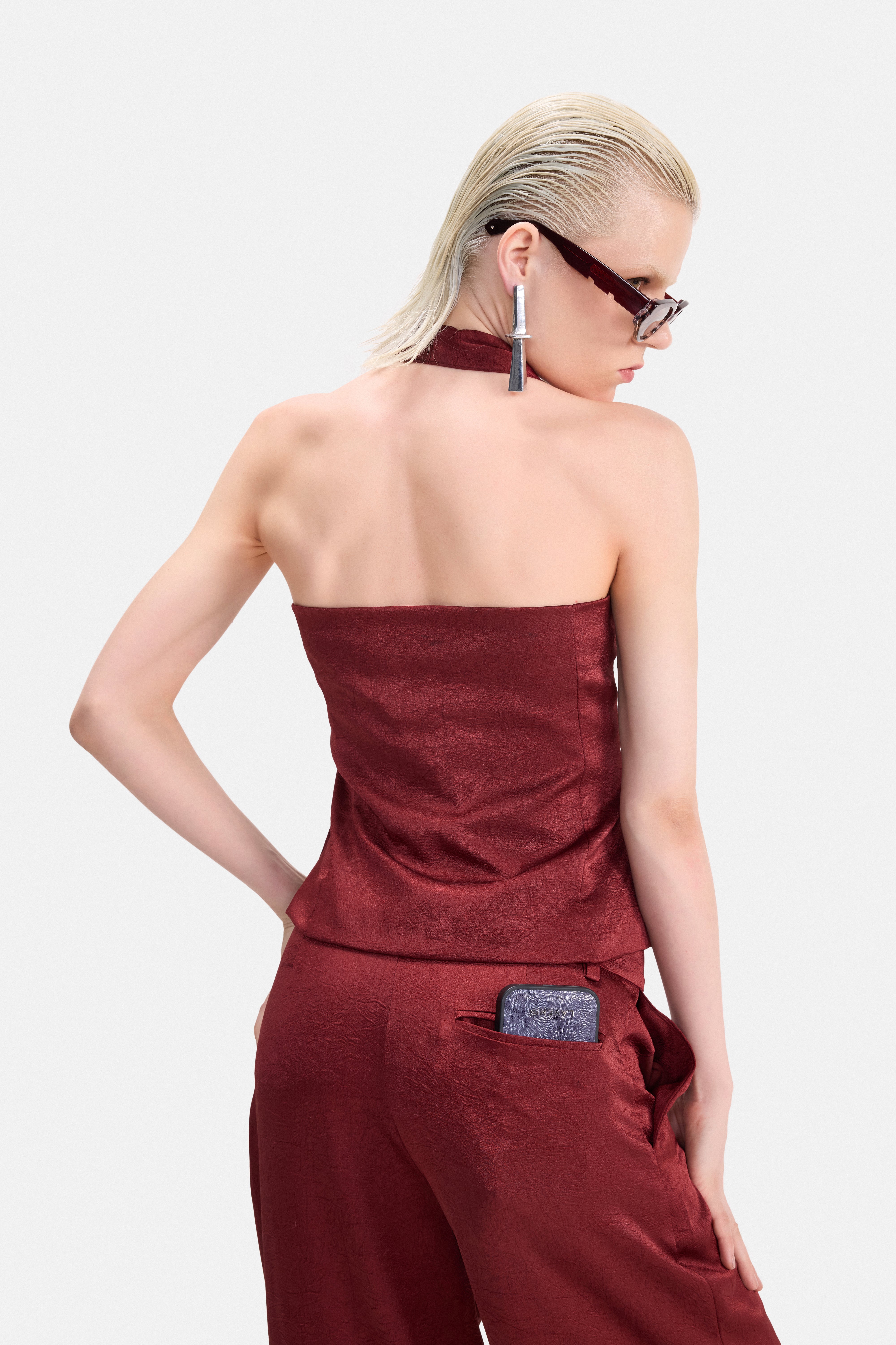 CRUSH- Wine Halter Utility Top