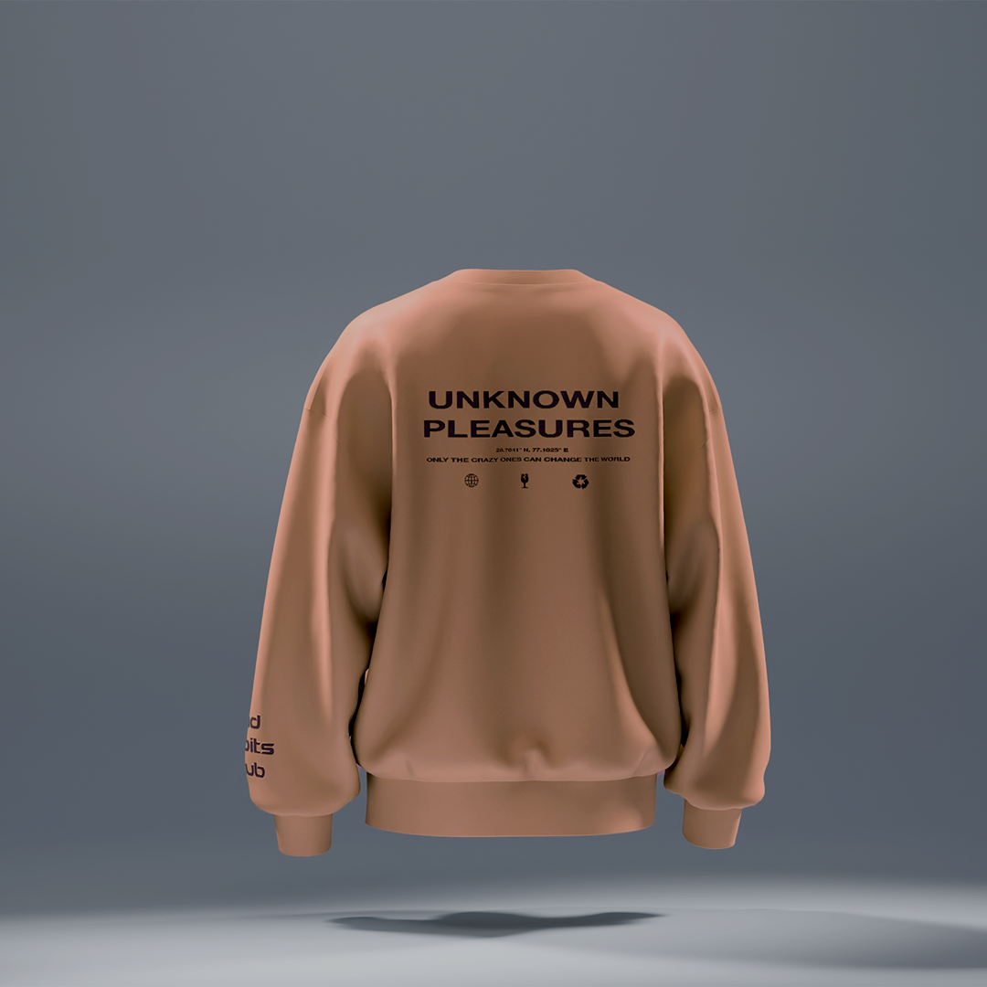 Humans - Round Neck Sweatshirt Light Apricot