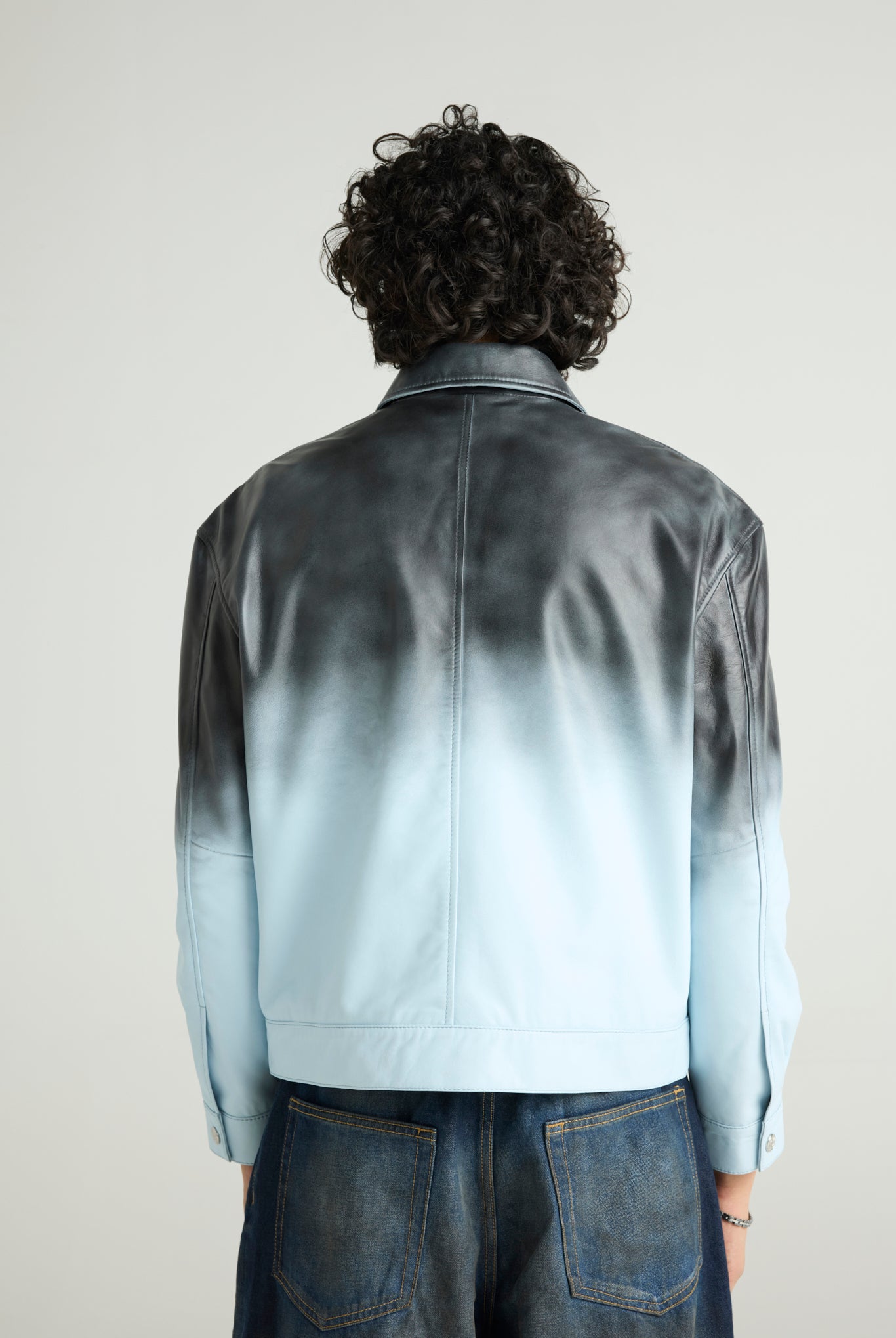 GLACIER - Ombre Leather Jacket