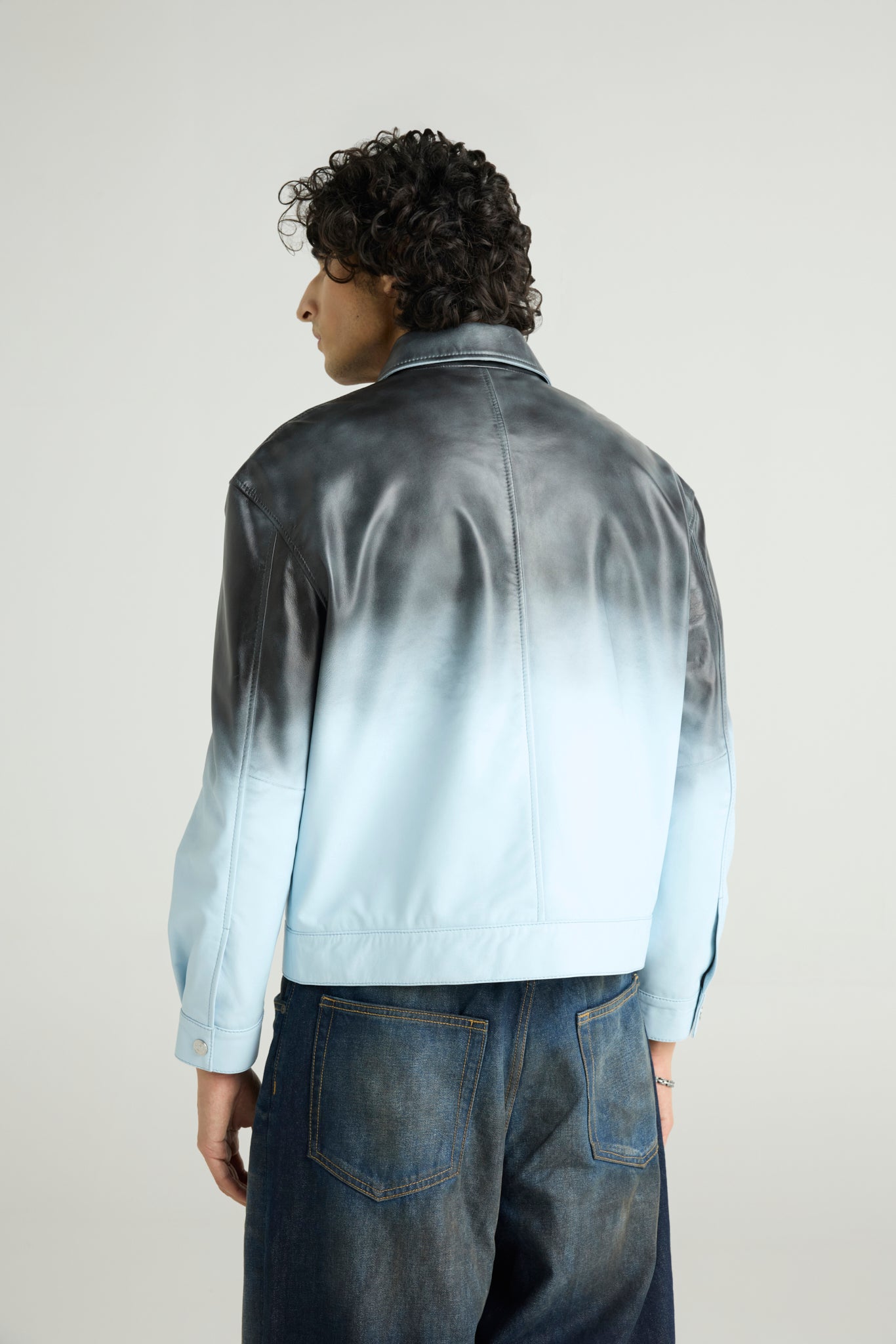GLACIER - Ombre Leather Jacket