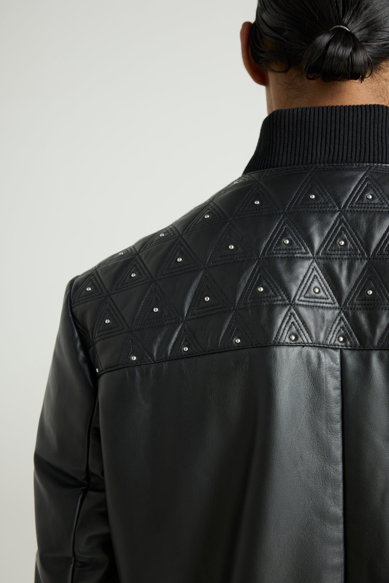 PARALUX QUILTED LUXE STUDDED BOMBER