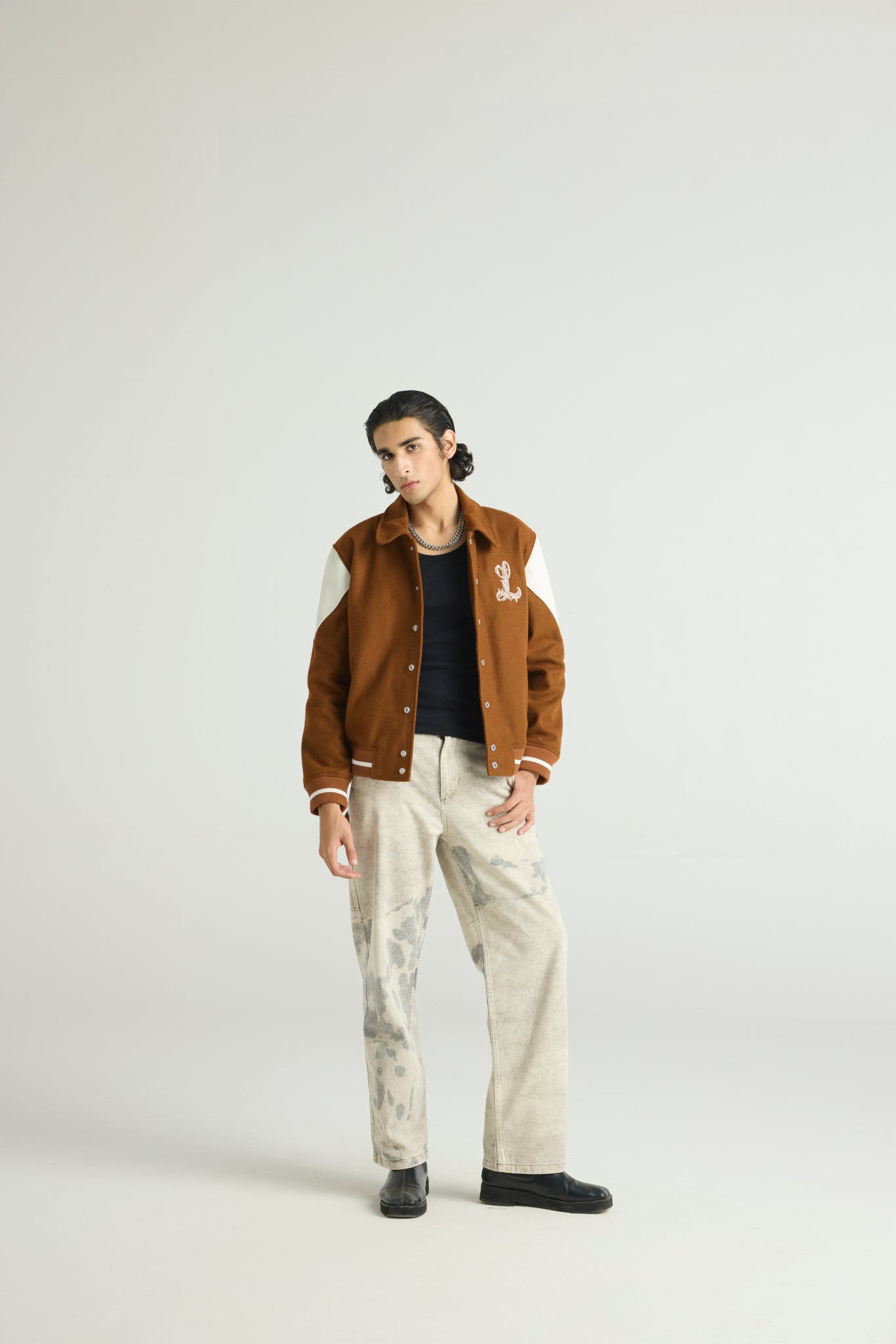 PHÉNIX - Wool & Leather Varsity Jacket (Heritage Revival Edition)