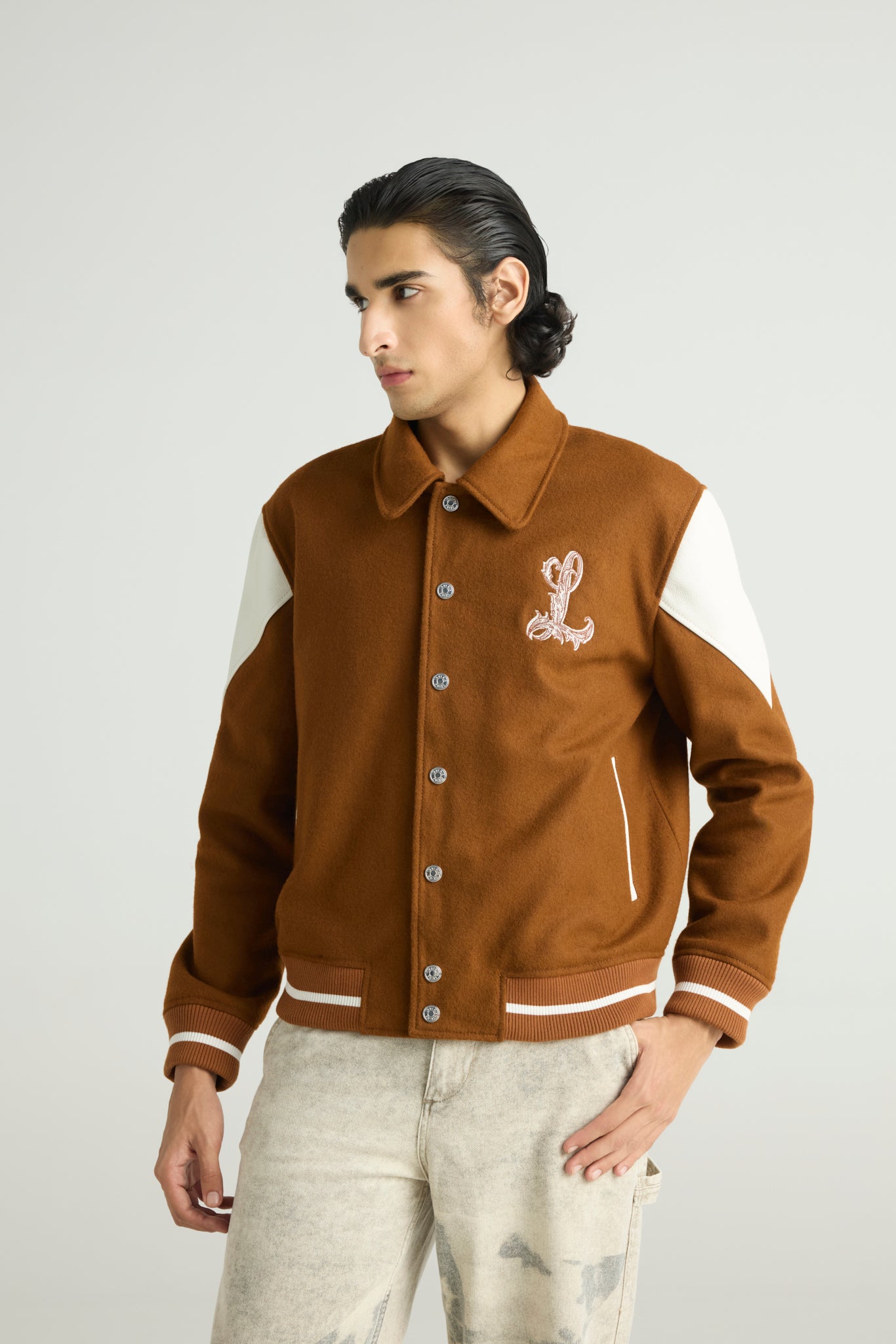PHÉNIX - Wool & Leather Varsity Jacket (Heritage Revival Edition)