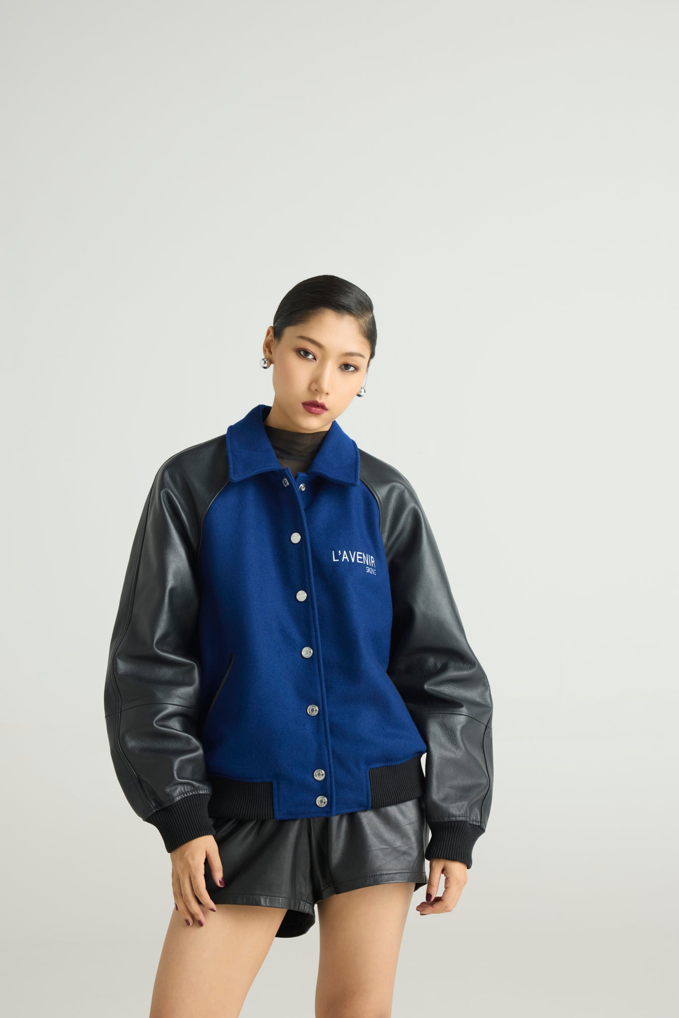 DRAGO - Wool & Leather Varsity Jacket (Dragon Edition)