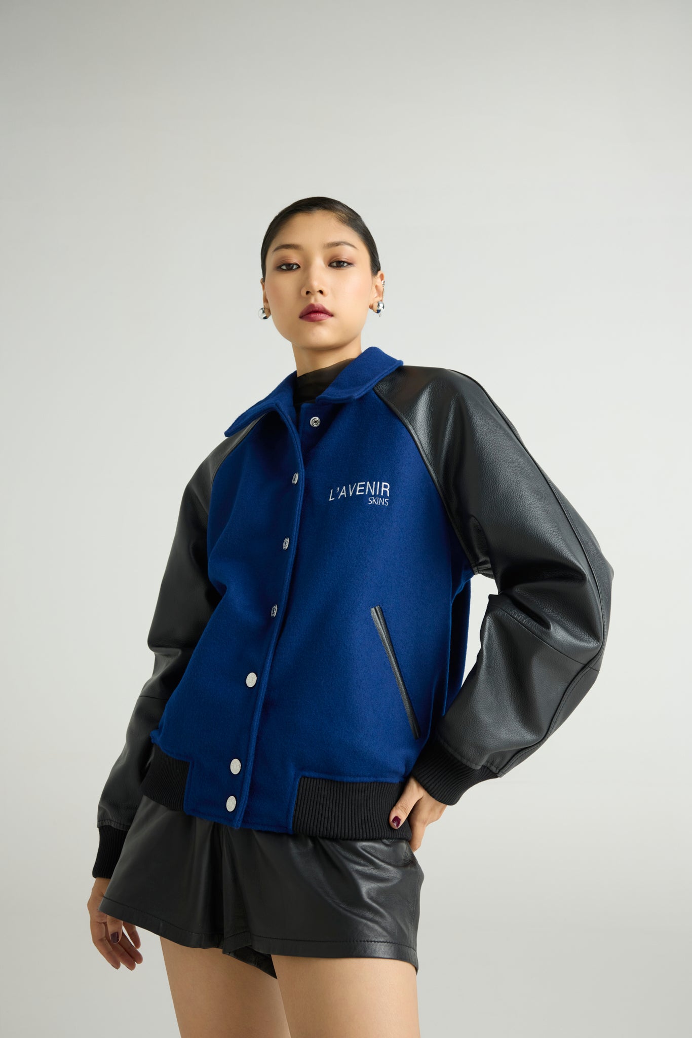 DRAGO - Wool & Leather Varsity Jacket (Dragon Edition)