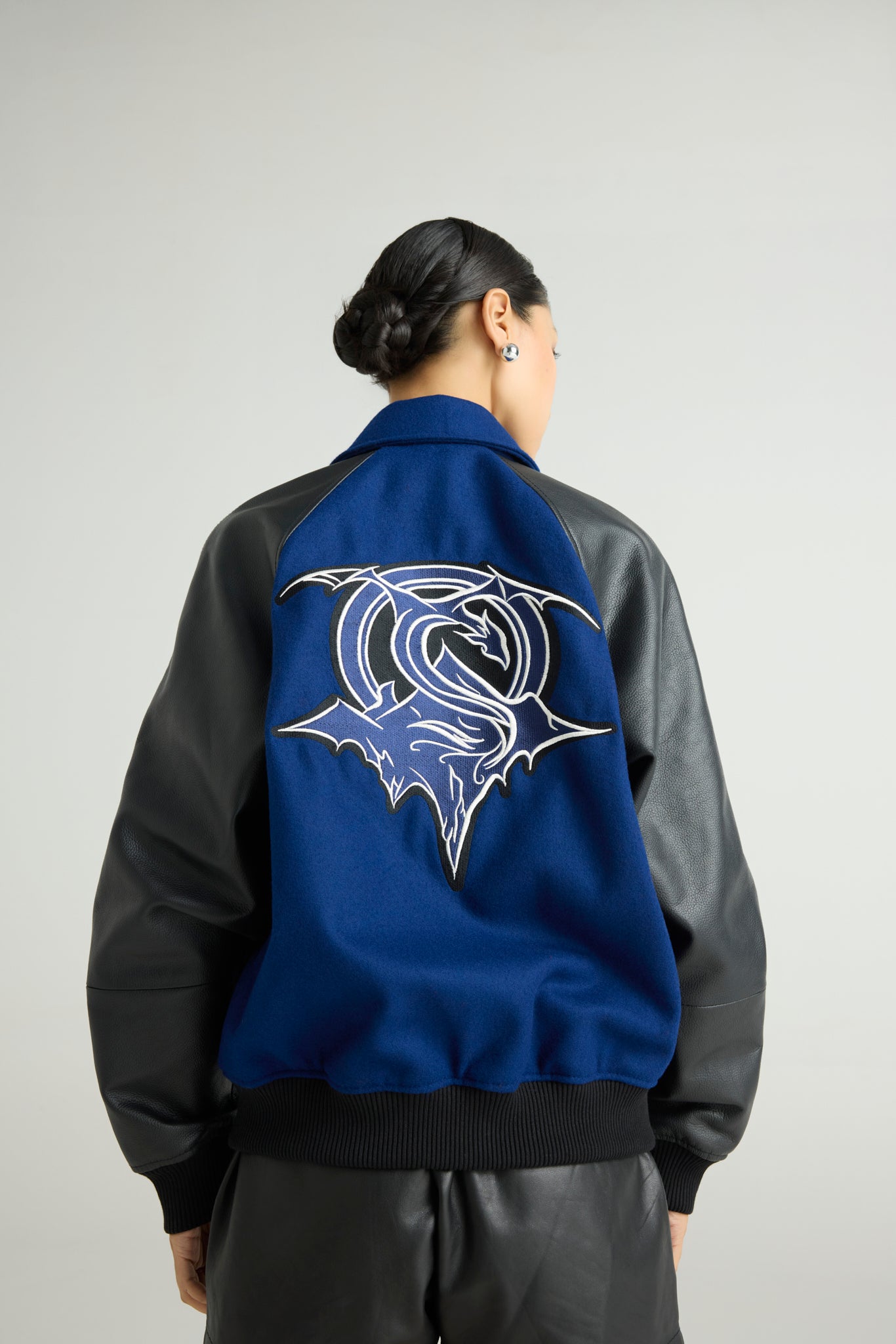 DRAGO - Wool & Leather Varsity Jacket (Dragon Edition)