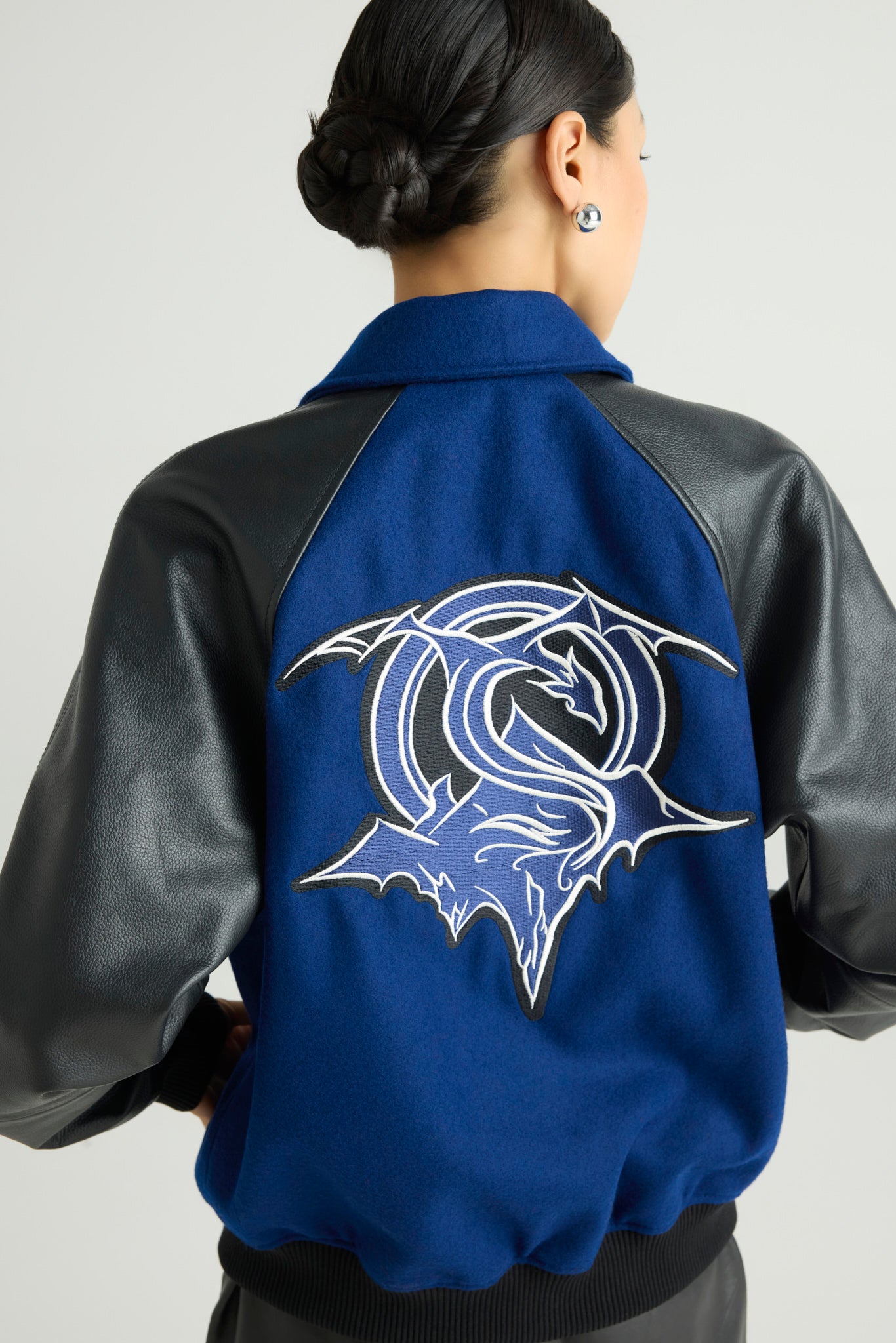 DRAGO - Wool & Leather Varsity Jacket (Dragon Edition)