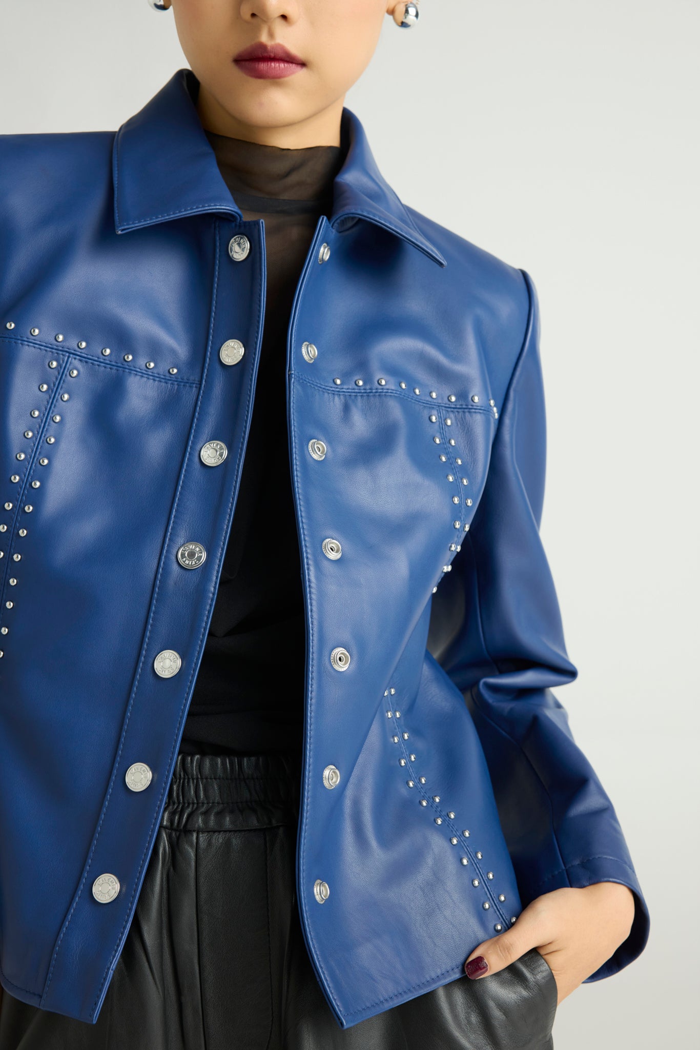 STRYK — Studded Leather Jacket