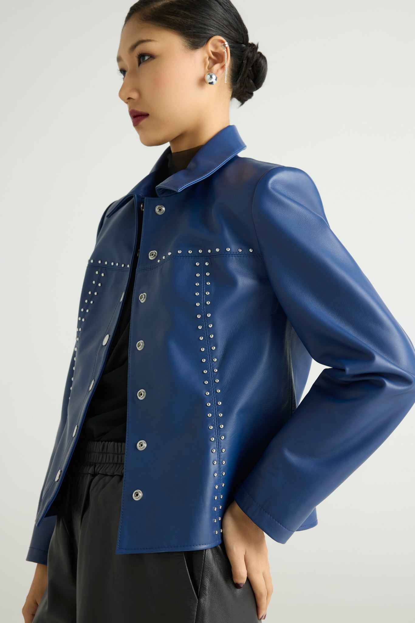STRYK — Studded Leather Jacket