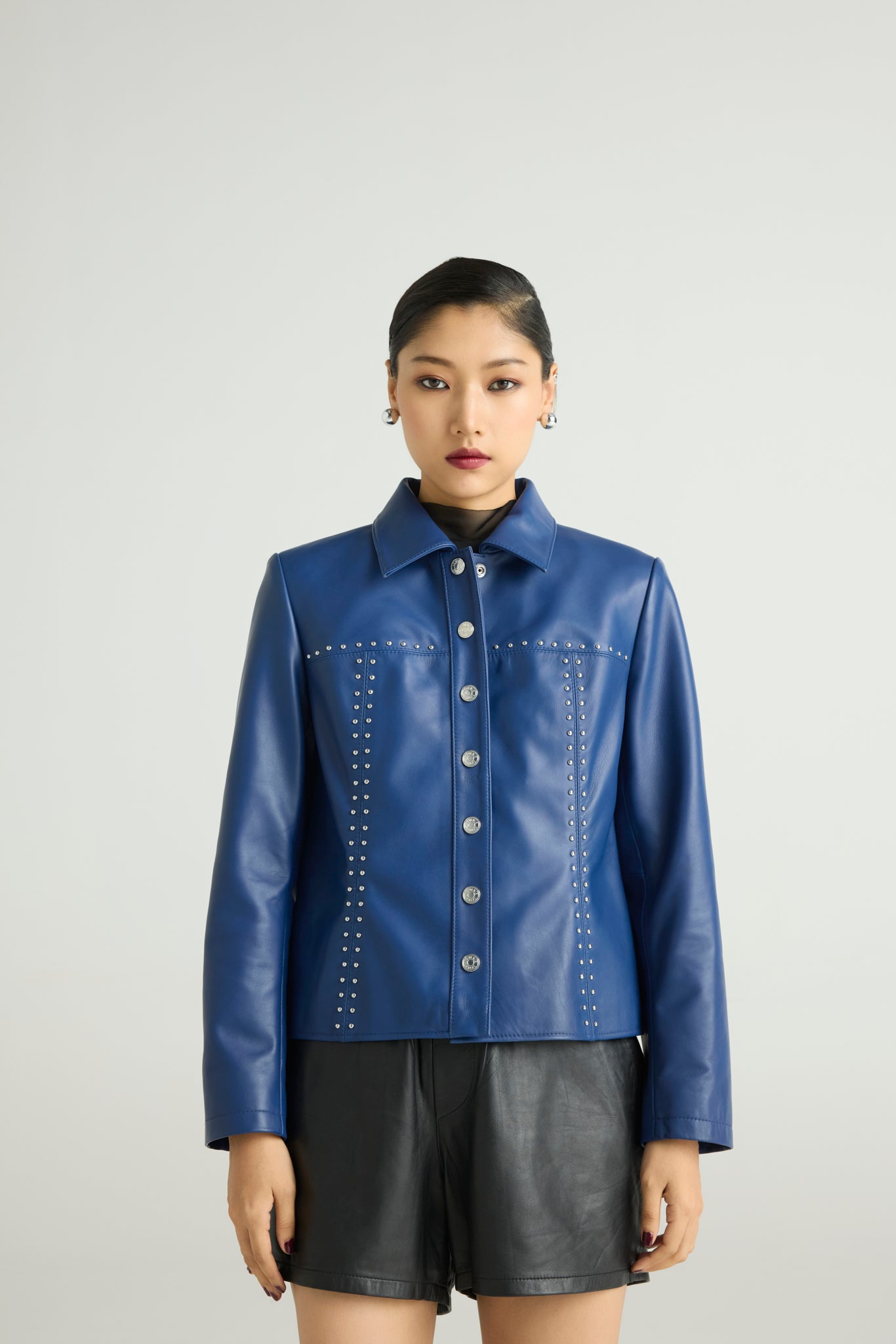 STRYK — Studded Leather Jacket