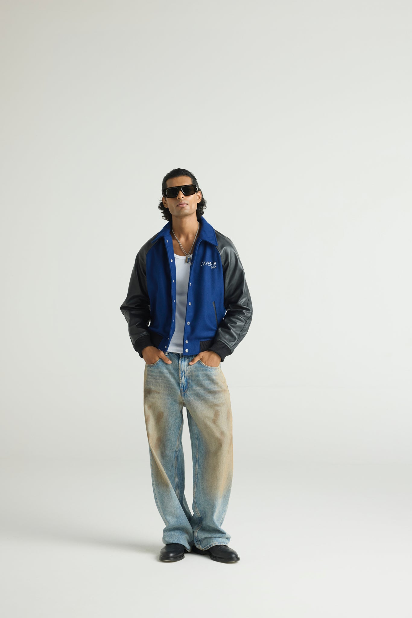 DRAGO - Wool & Leather Varsity Jacket (Dragon Edition)