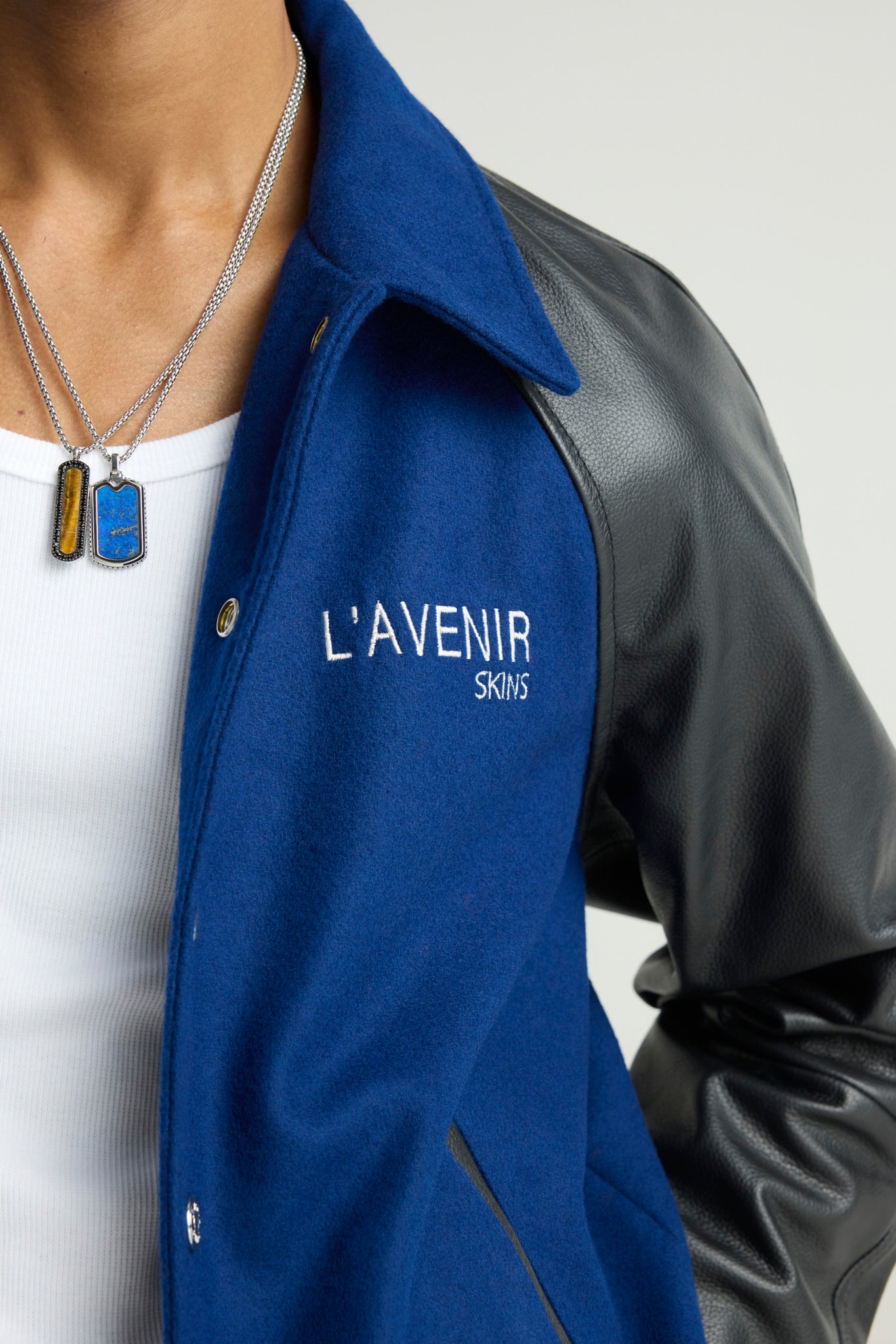 DRAGO - Wool & Leather Varsity Jacket (Dragon Edition)