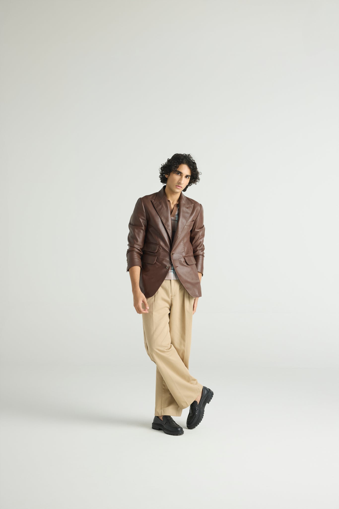 STITCH - Structured Leather Blazer