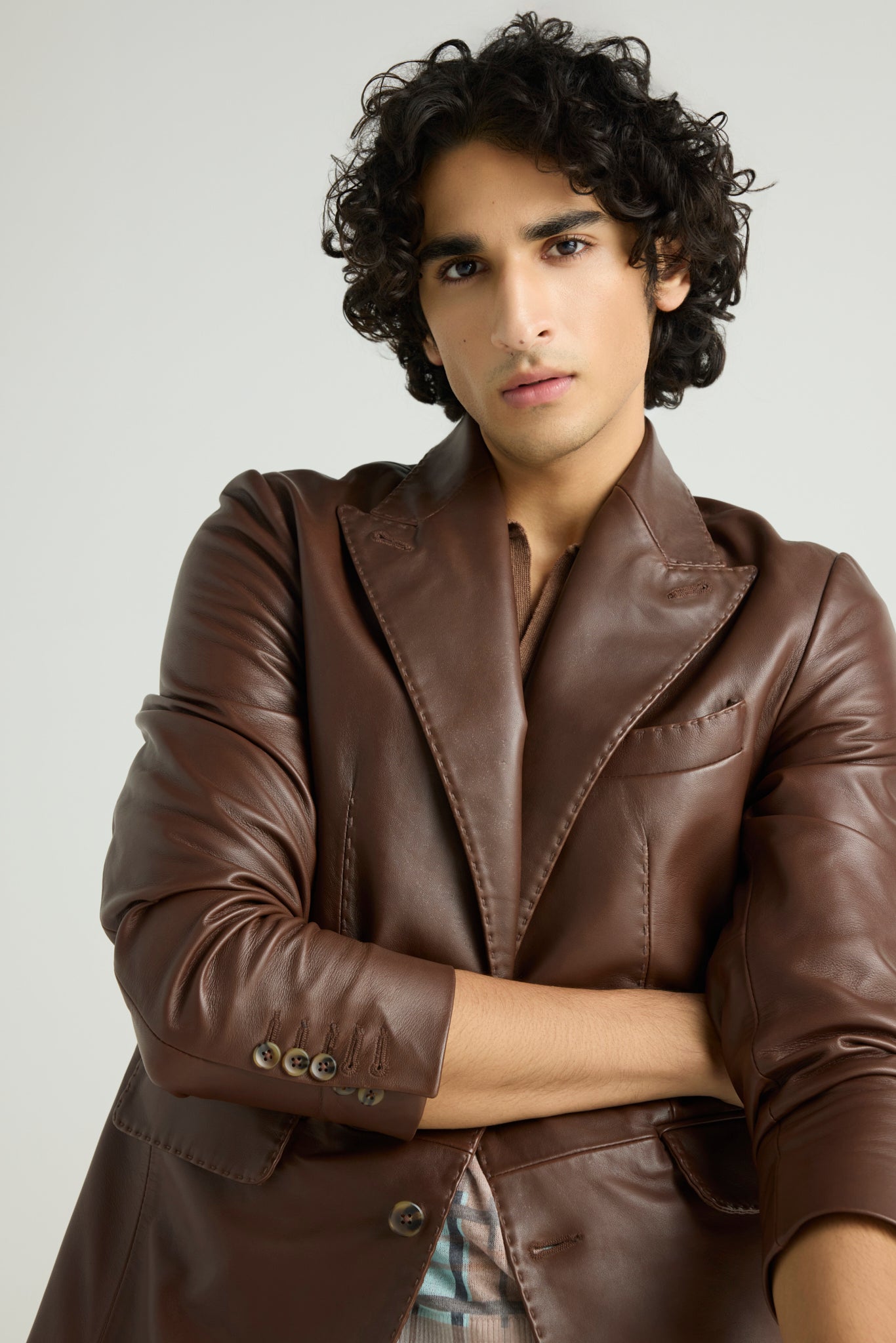 STITCH - Structured Leather Blazer