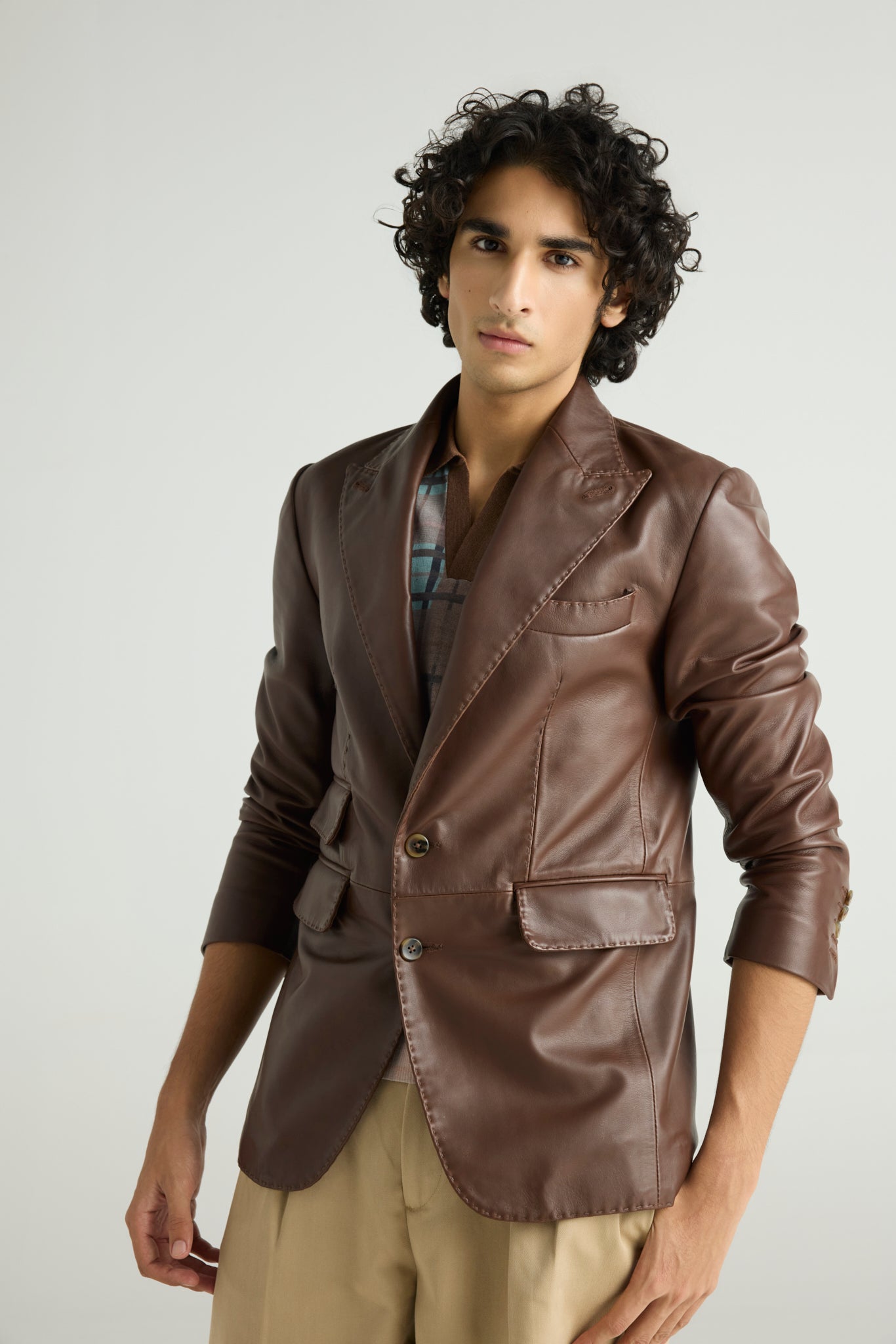 STITCH - Structured Leather Blazer