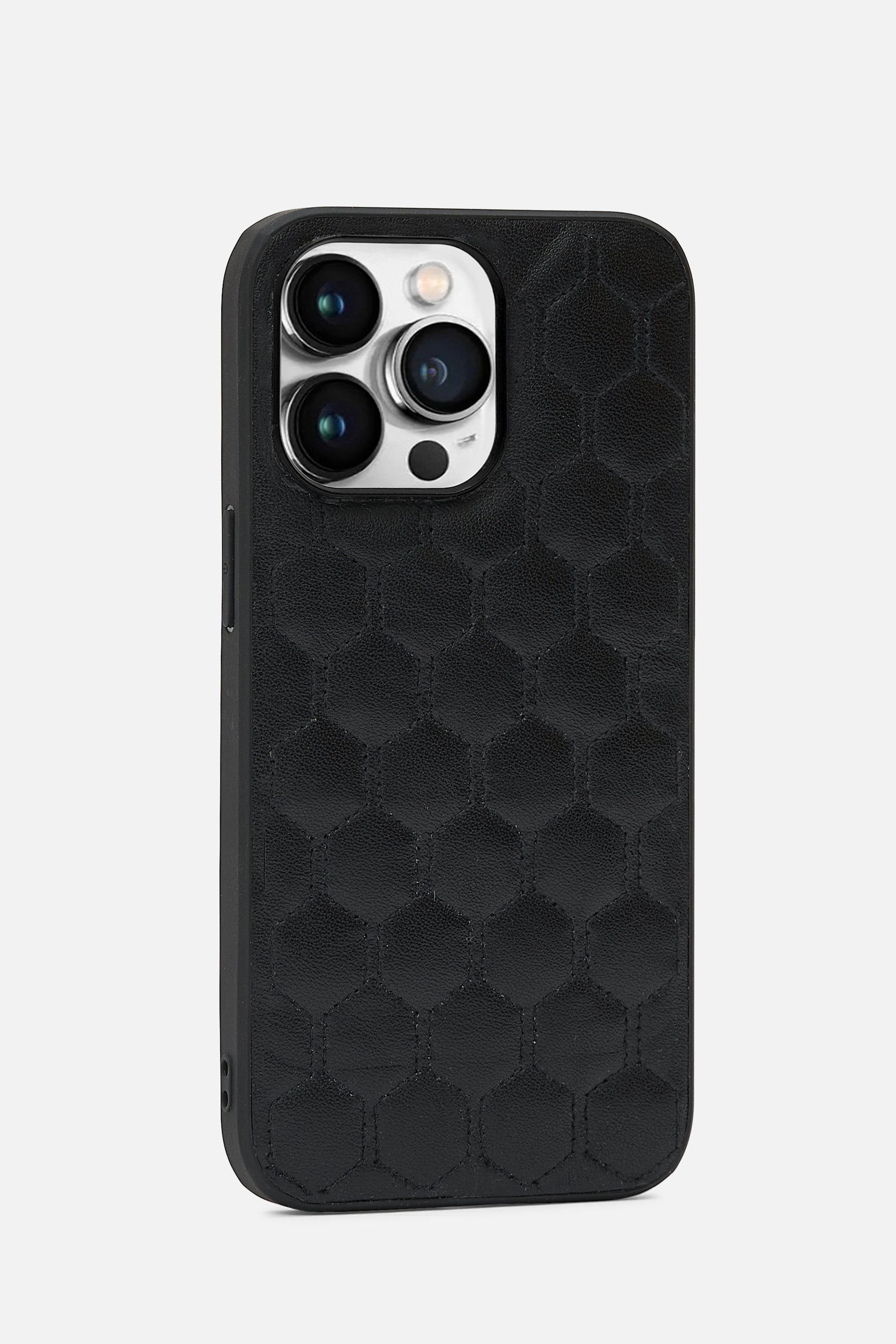 iPhone Case - Honeycomb Quilting - Black
