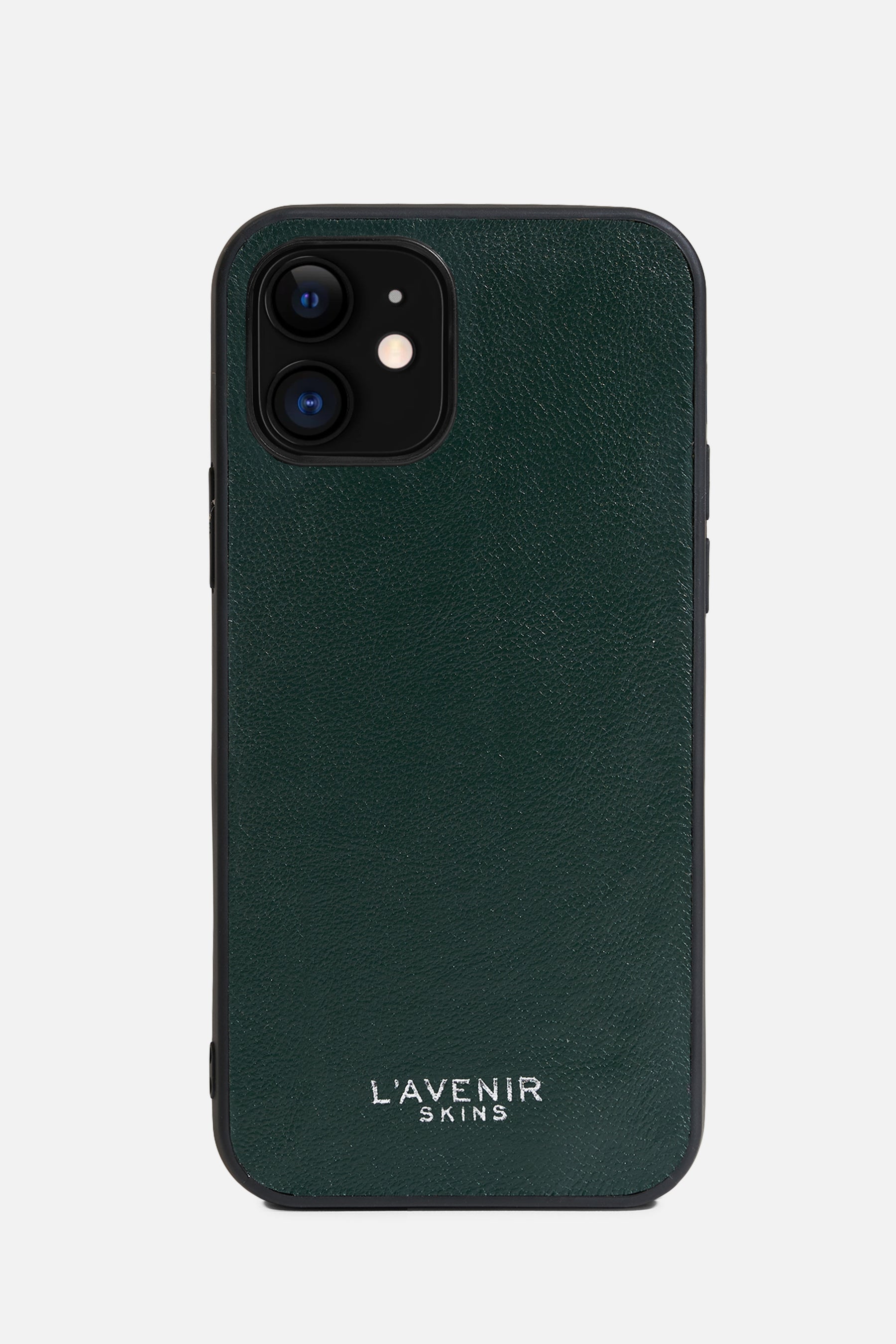 iPhone Solid Case - Forest Green - Lamb Smooth Leather
