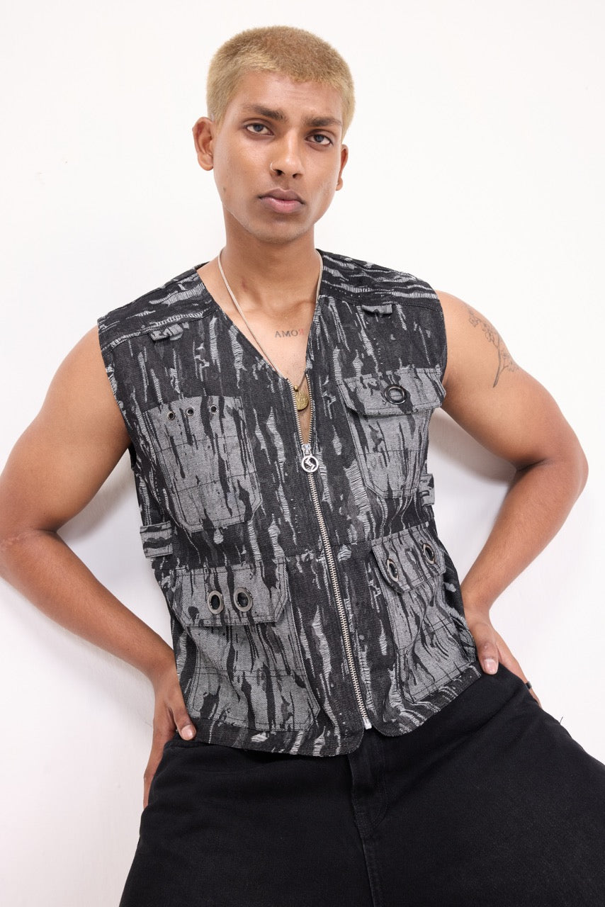 RIOT - ABSTRACT UTILITY GILET