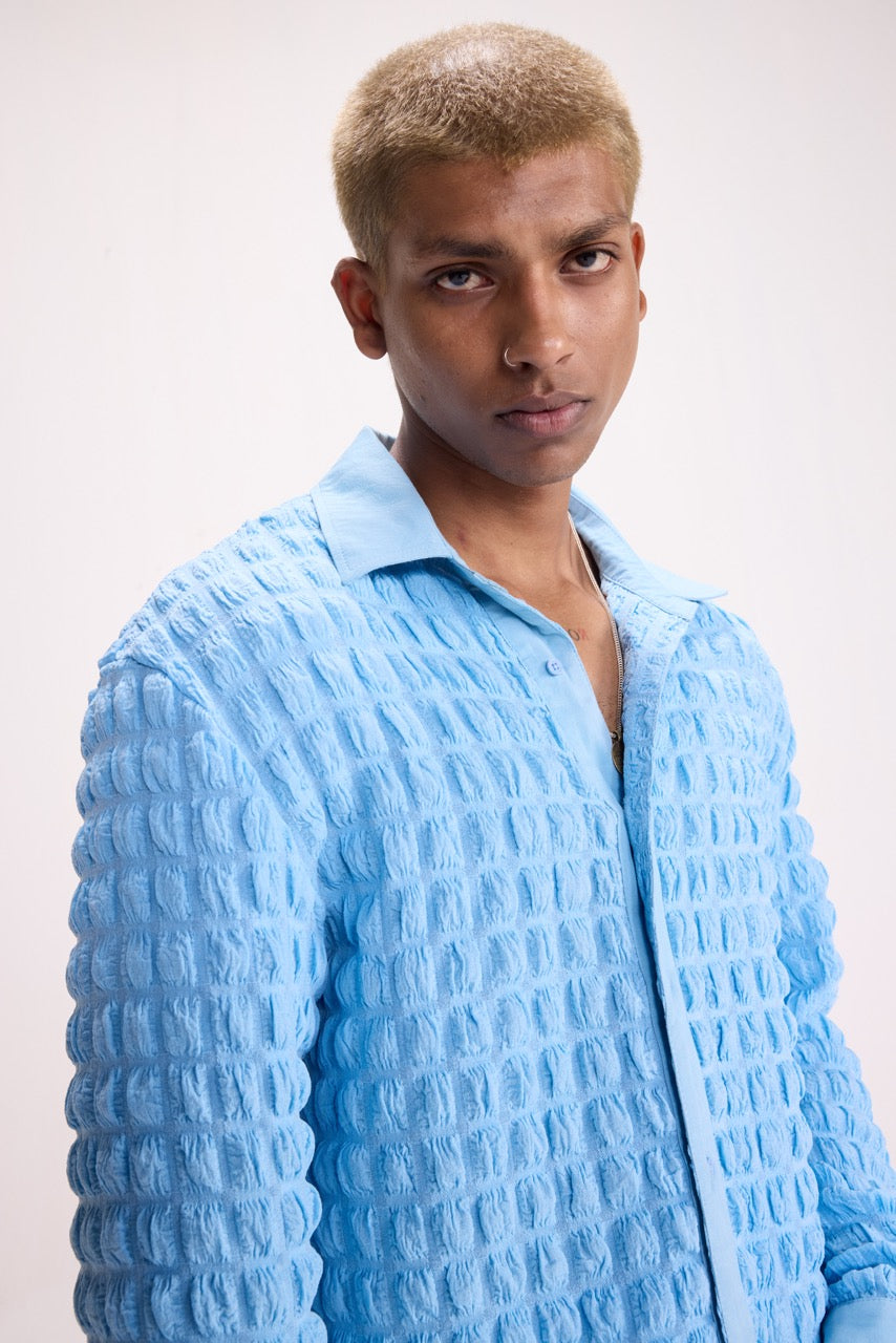 PURE CHAOS – Sky Stretch Waffle Shirt