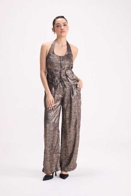 CRUSH - SNAKE SATIN CO-ORD