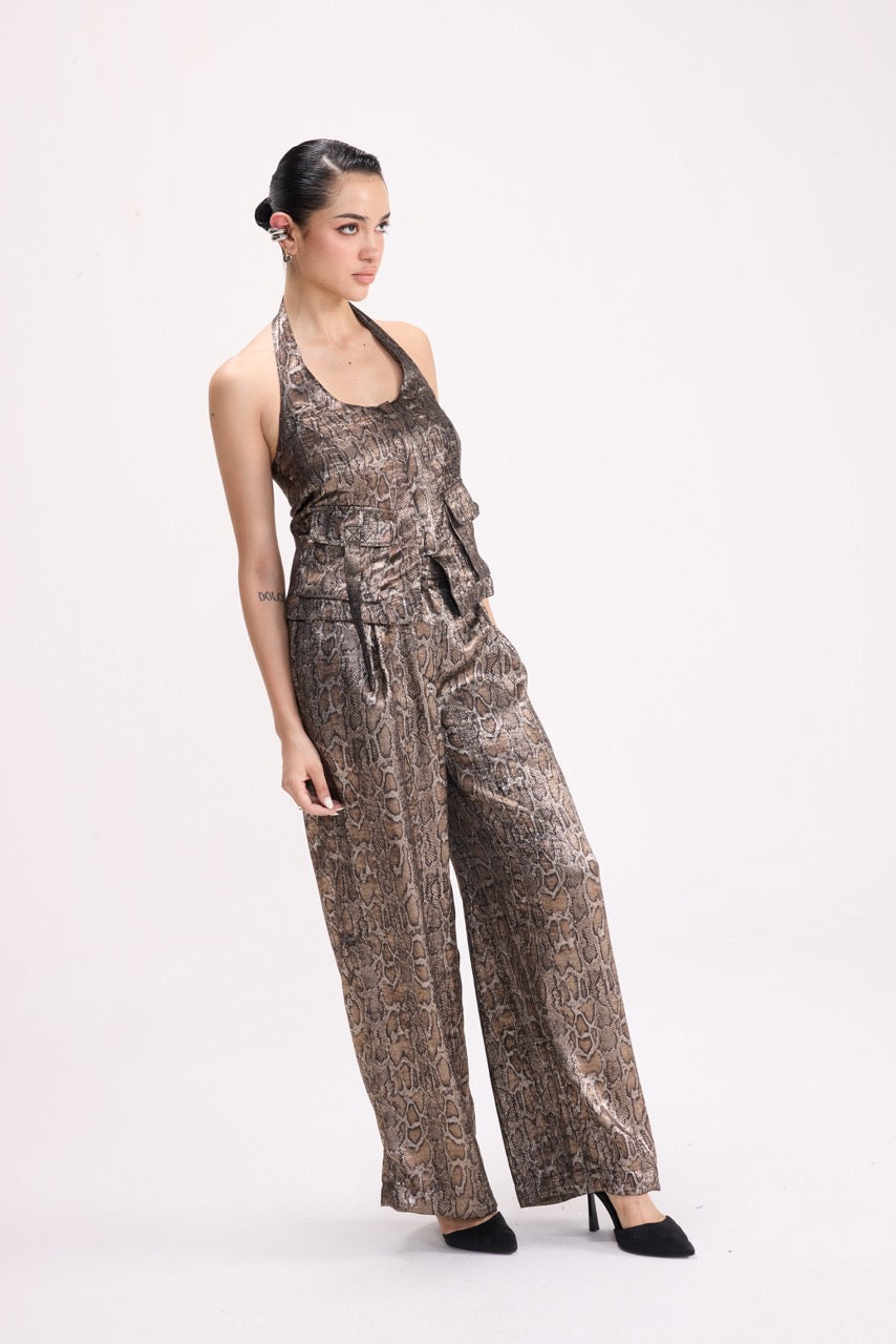 CRUSH - SNAKE SATIN CO-ORD