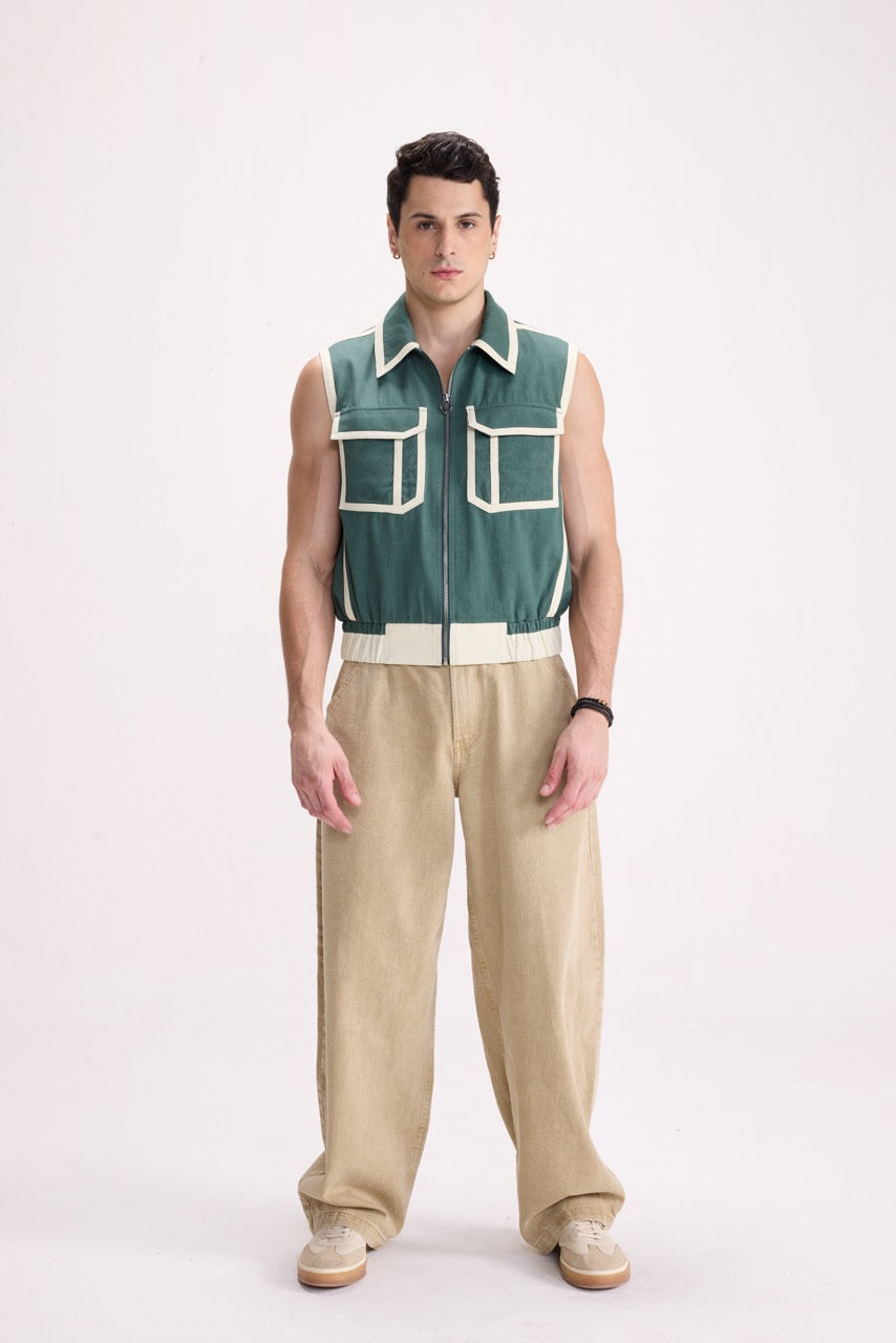 GREEN TRACE - EDGE BOUND UTILITY GILET