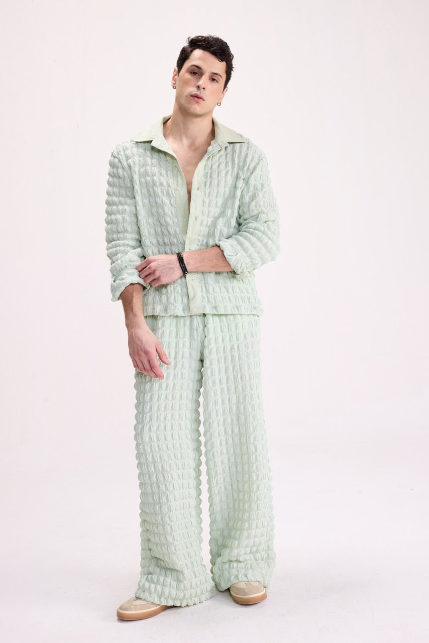 PURE CHAOS – Sage Stretch Waffle Co-ord