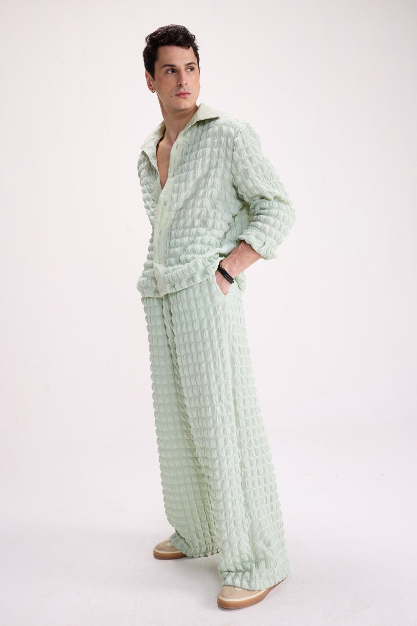 PURE CHAOS – Sage Stretch Waffle Co-ord