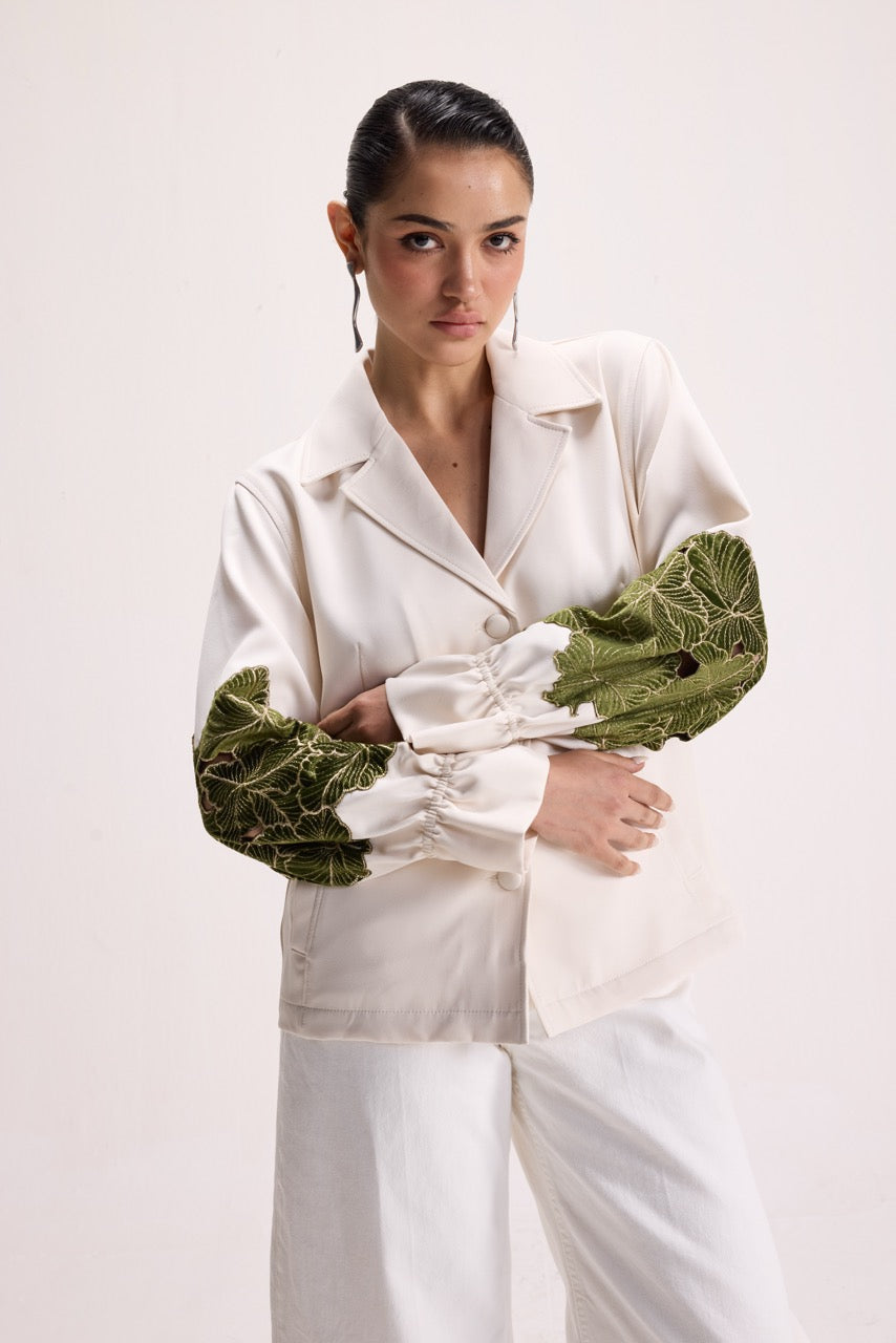 LAST PETAL - IVORY POWER BLAZER