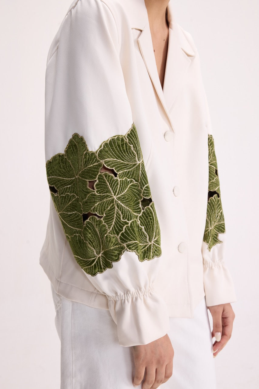 LAST PETAL - IVORY POWER BLAZER