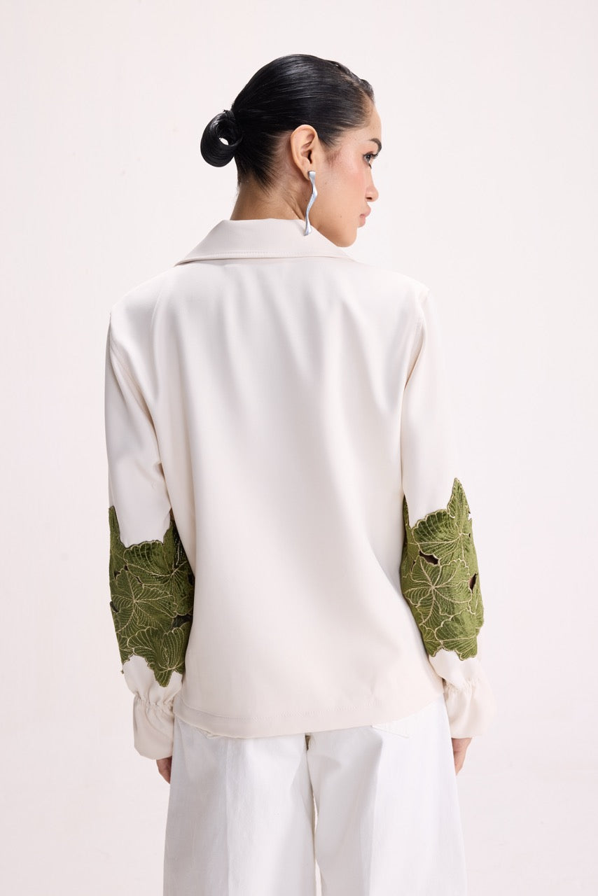 LAST PETAL - IVORY POWER BLAZER