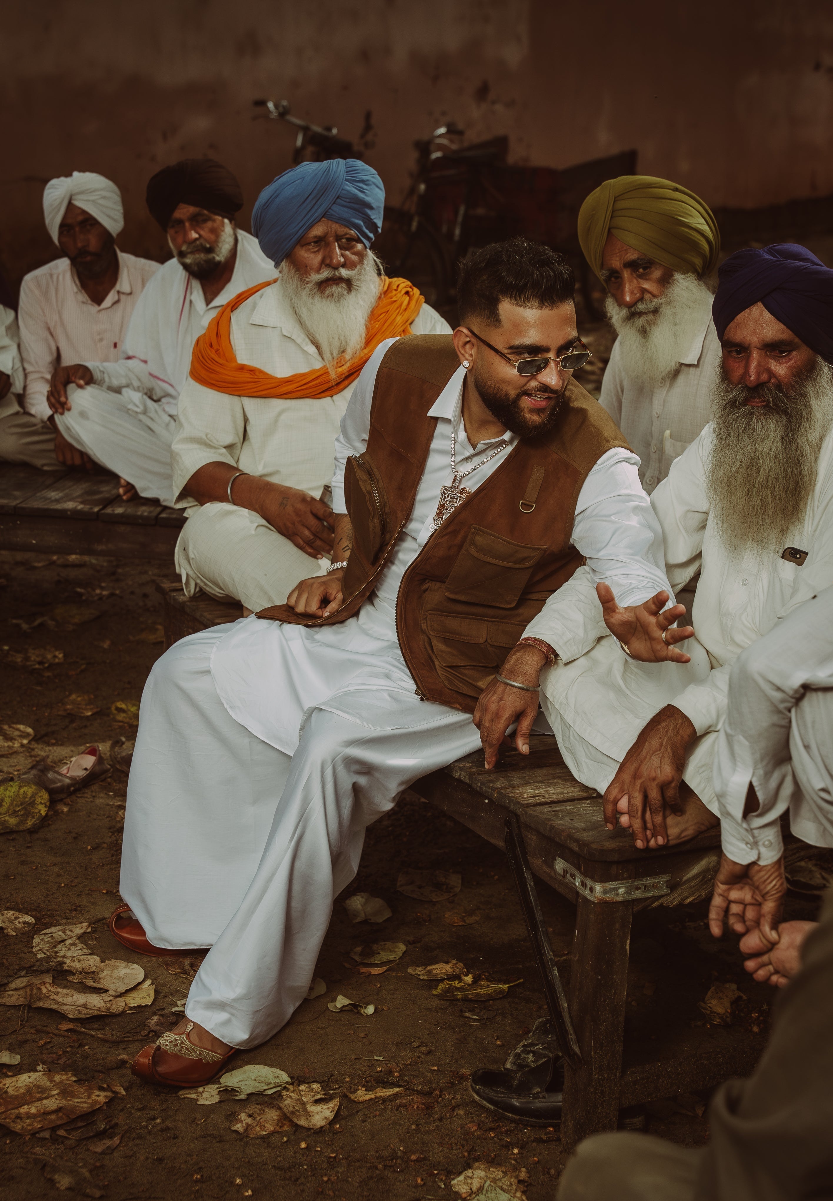 Aegon - Utility Gilet - Suede & Cotton Twill