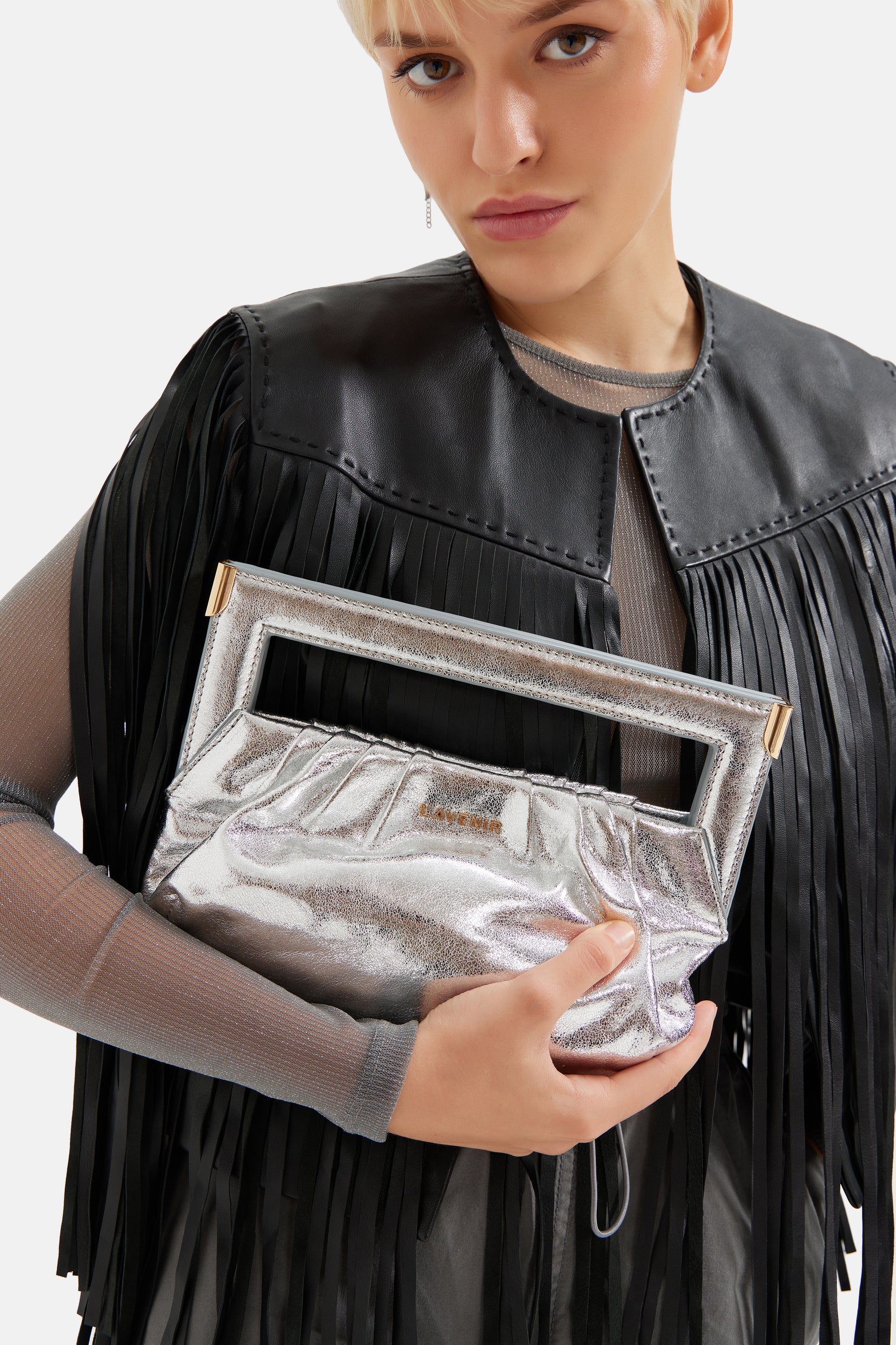 Doucette - Clutch Bag - Silver Metallic