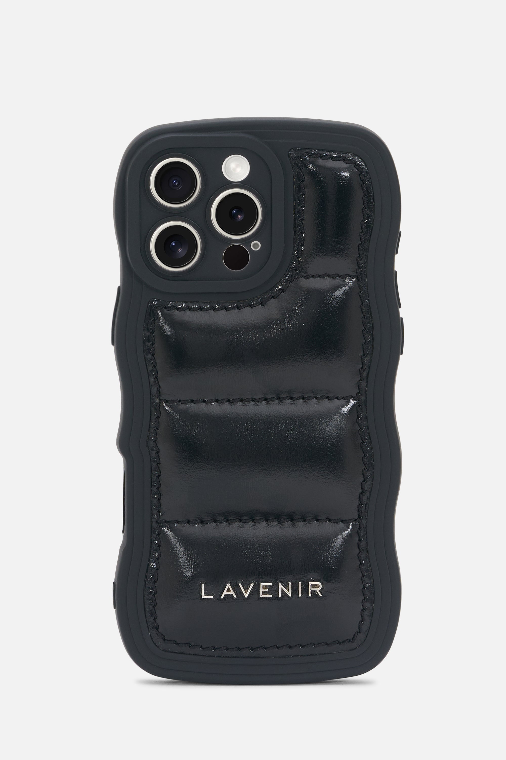 iPhone Curvy Case- Puffy Patent Glossy Black