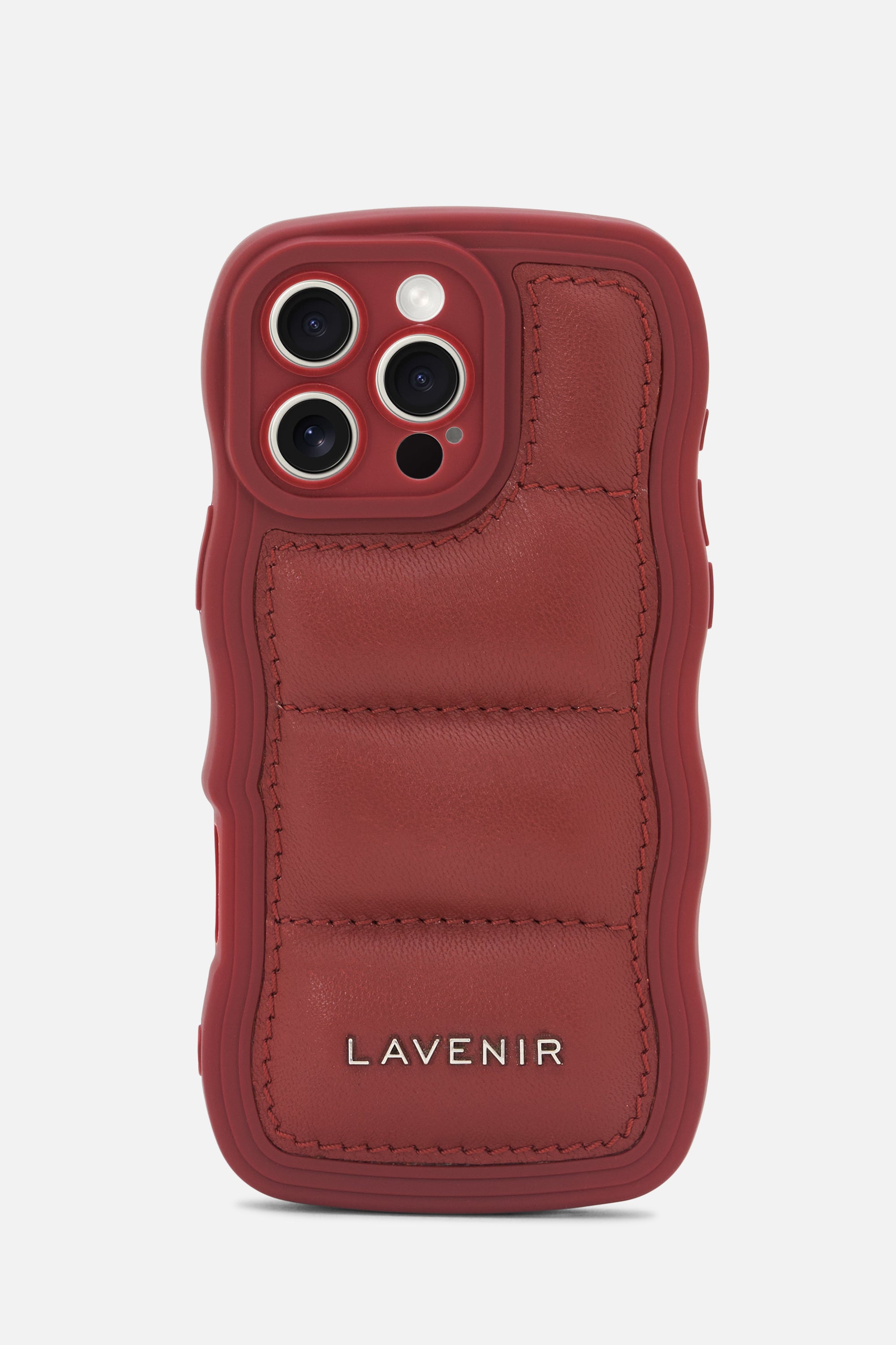 iPhone Curvy Case-Puffy Brick Red