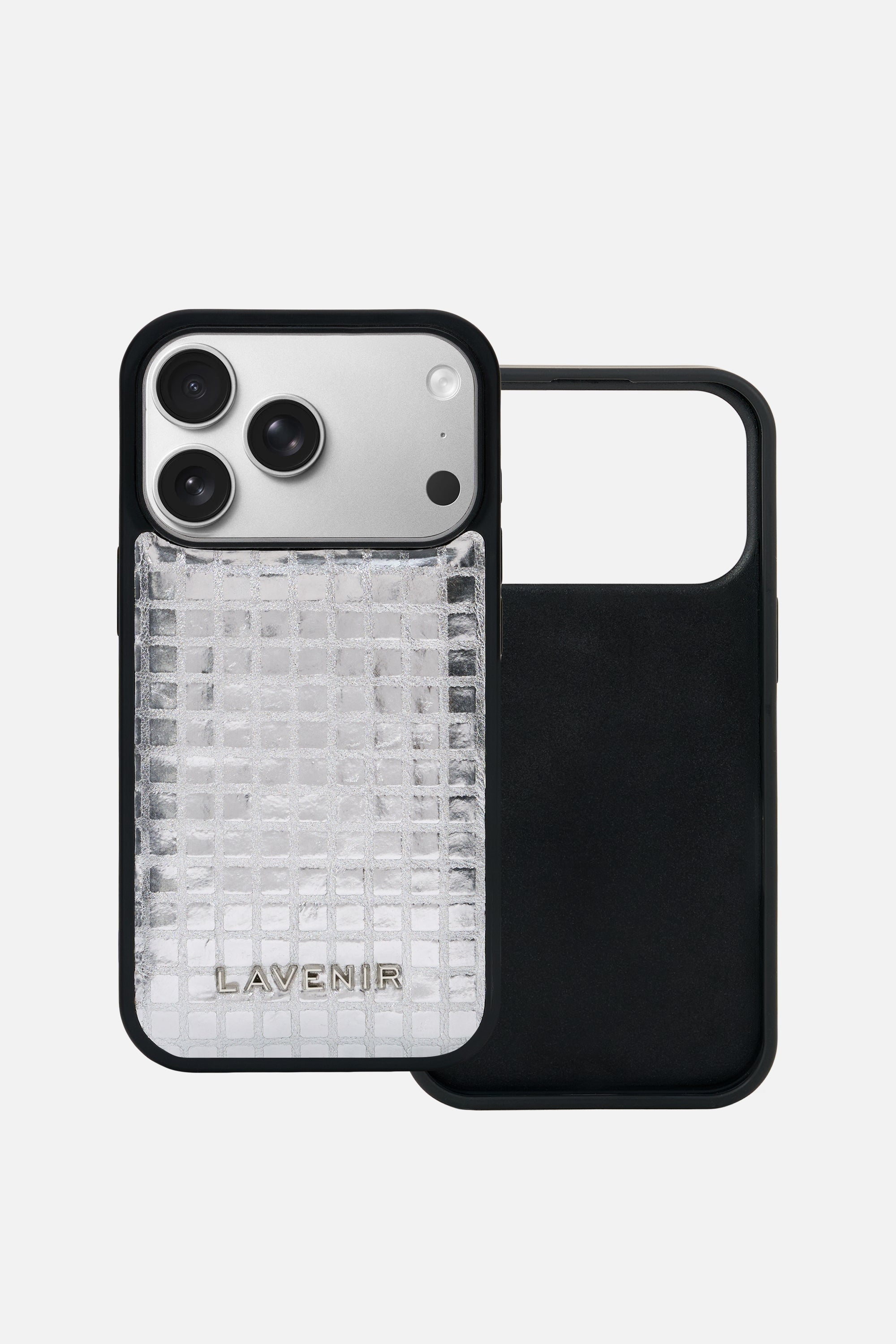 iPhone Metallic Case-Grid Foil