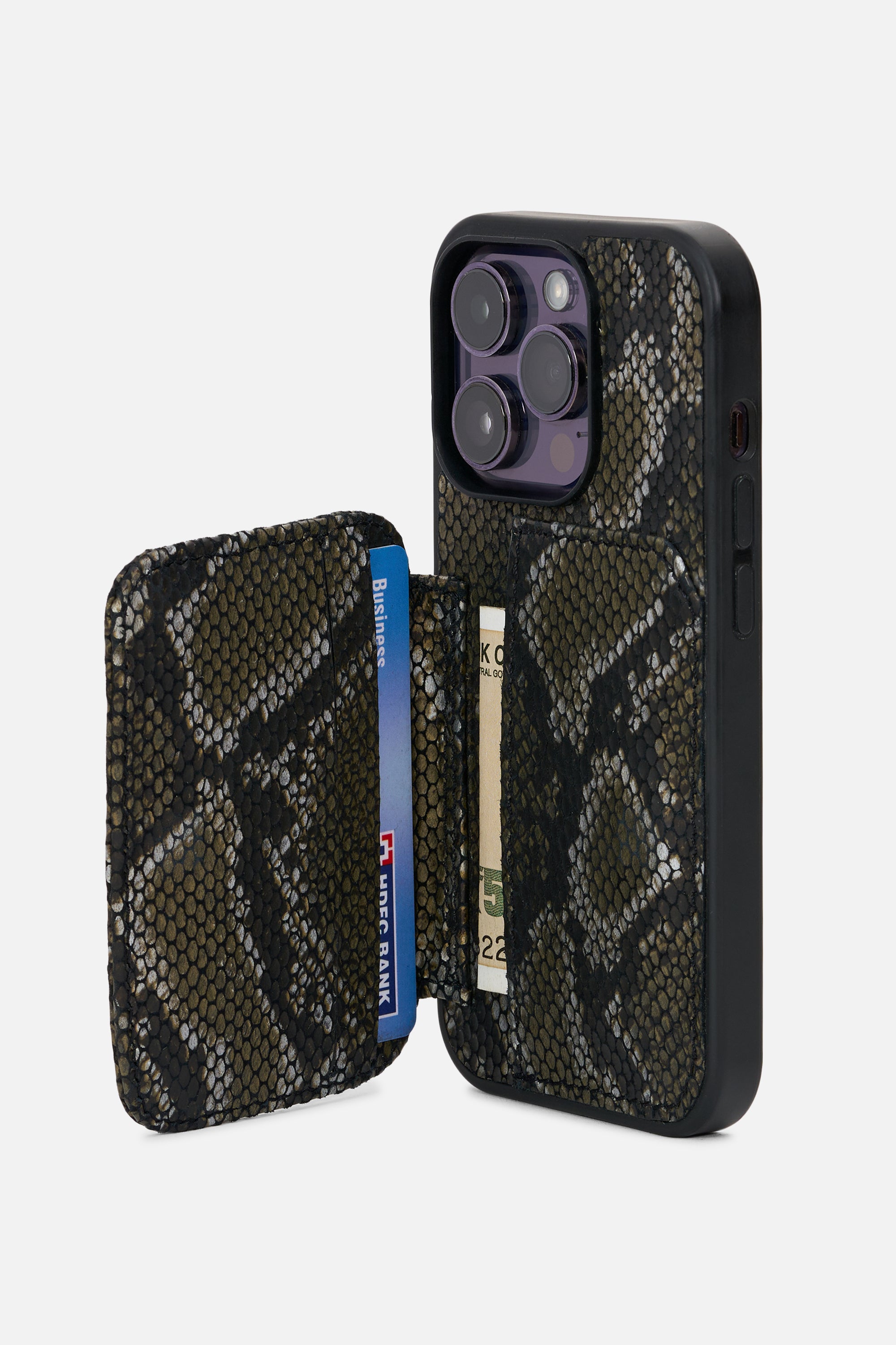 iPhone Card Wallet Case - Serpente