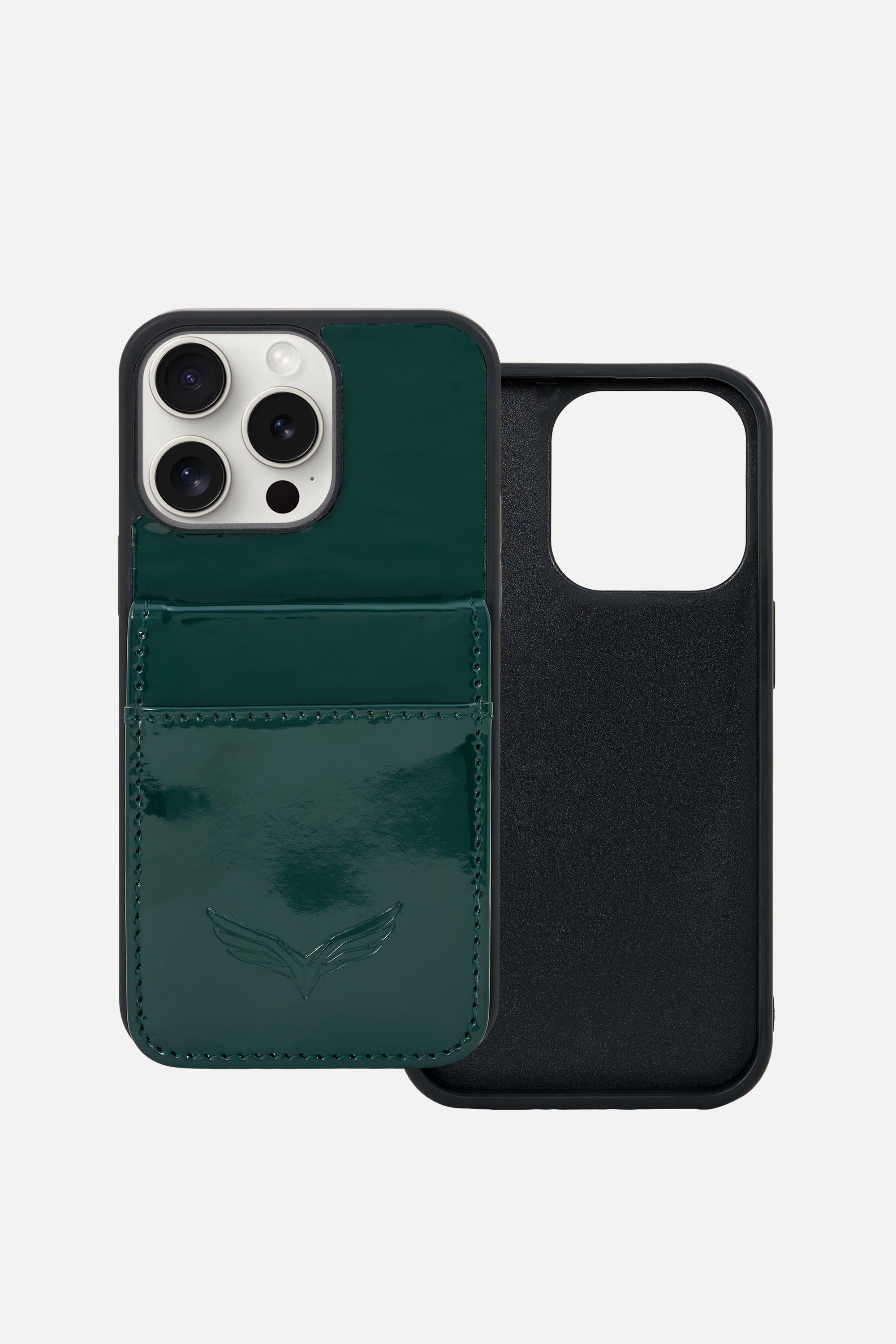 iPhone Wallet Case – Emerald Wings