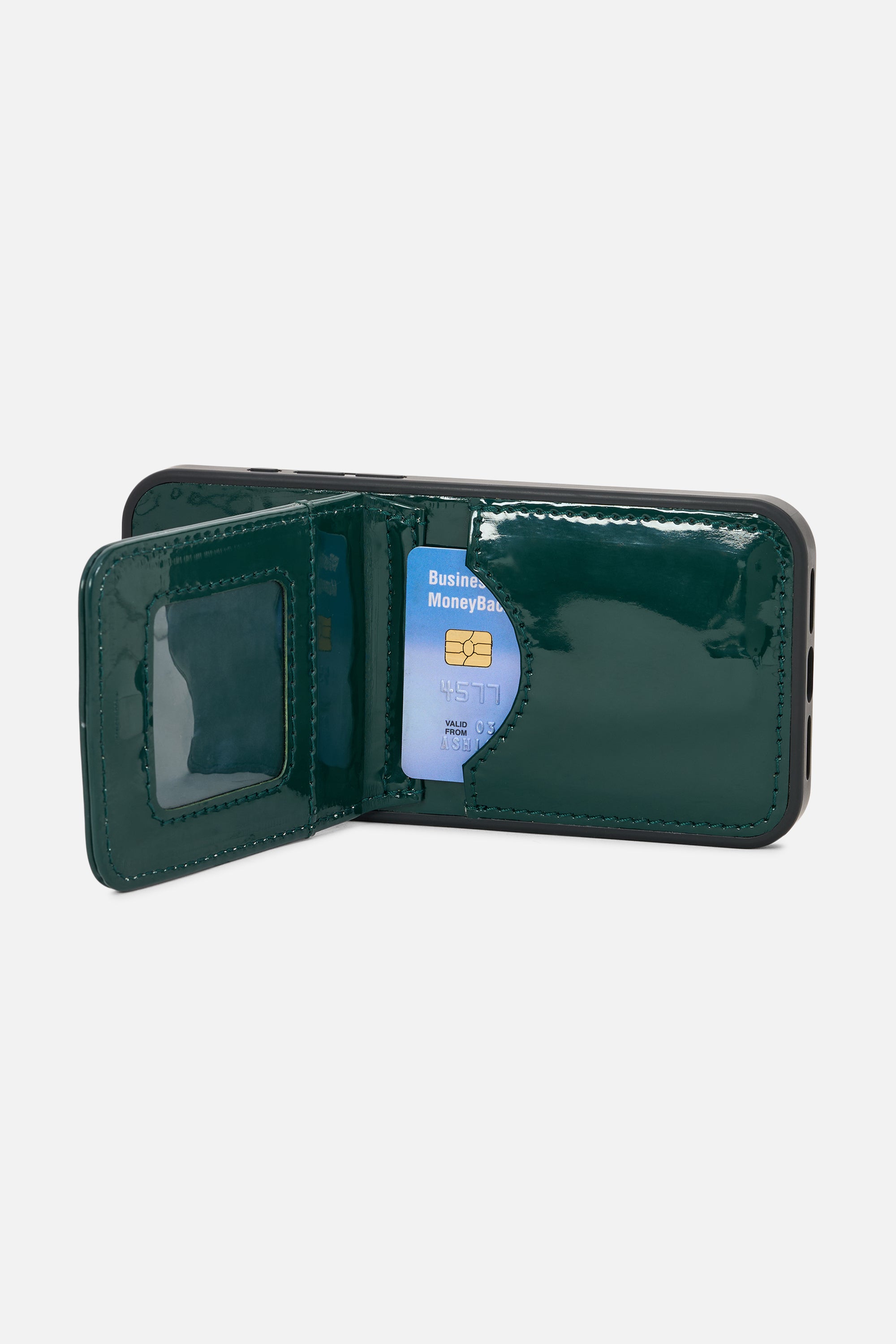 iPhone Wallet Case – Emerald Wings