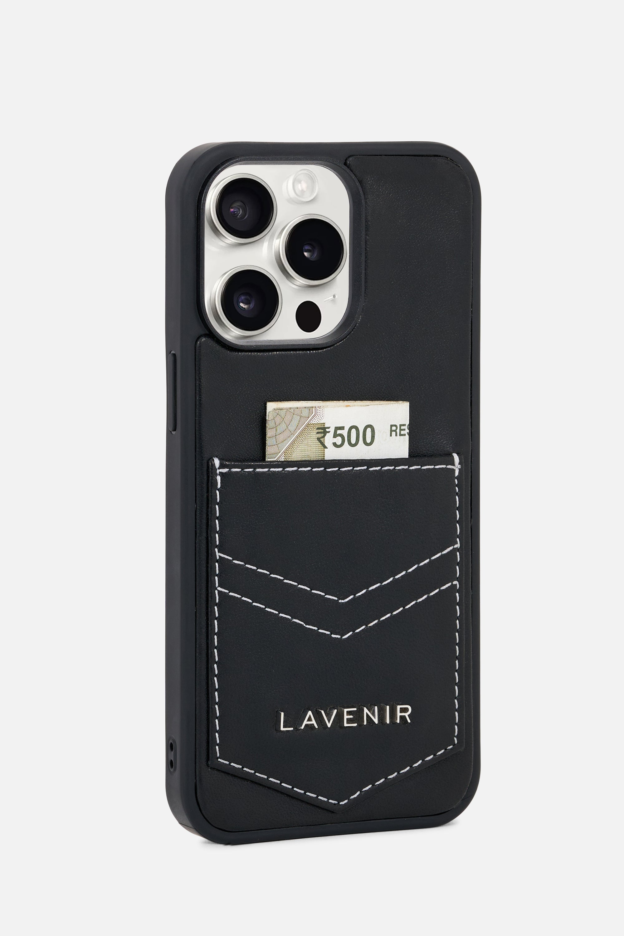 iPhone Pocket Case – Noir Stitch