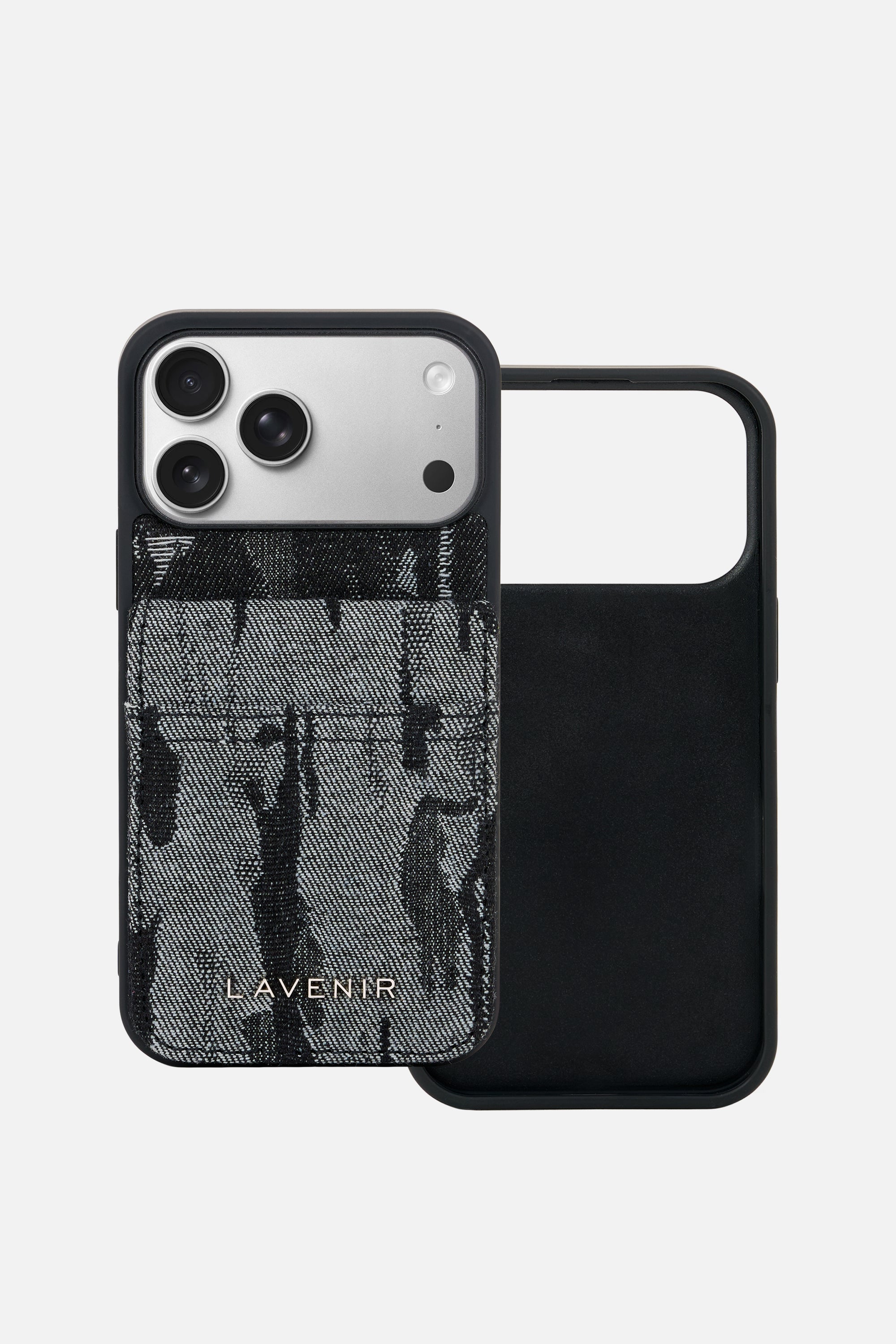 iPhone Wallet Case – Abstract Denim