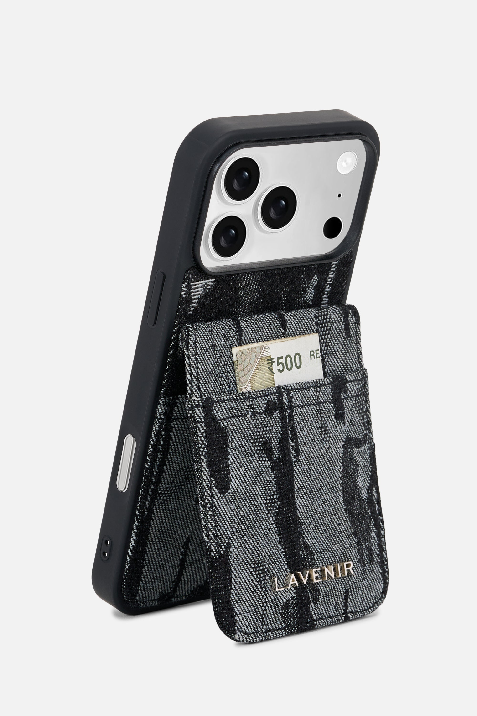 iPhone Wallet Case – Abstract Denim